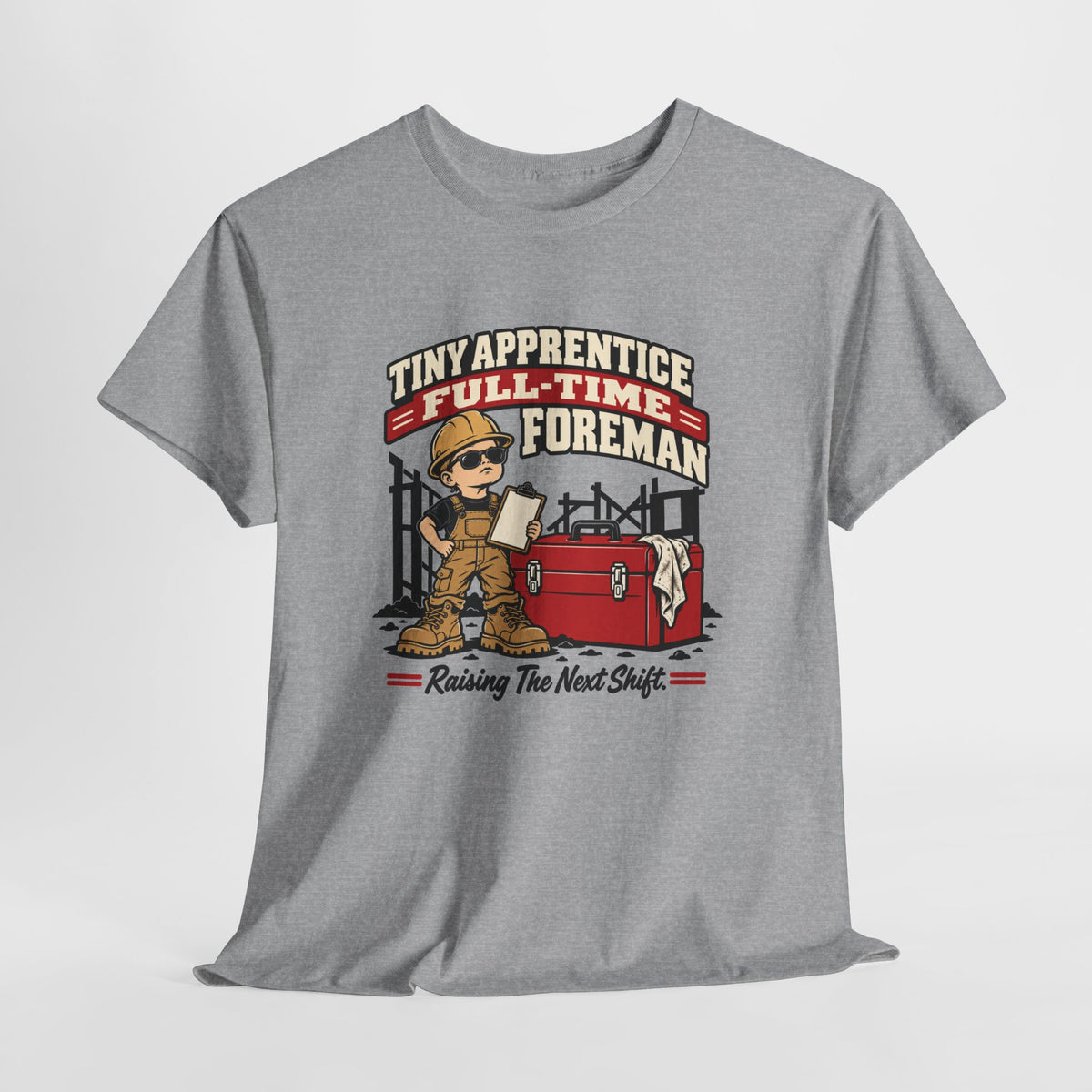 Tiny Apprentice Full-Time Foreman Kids T-Shirt – Raising The Next Shift Construction Tee
