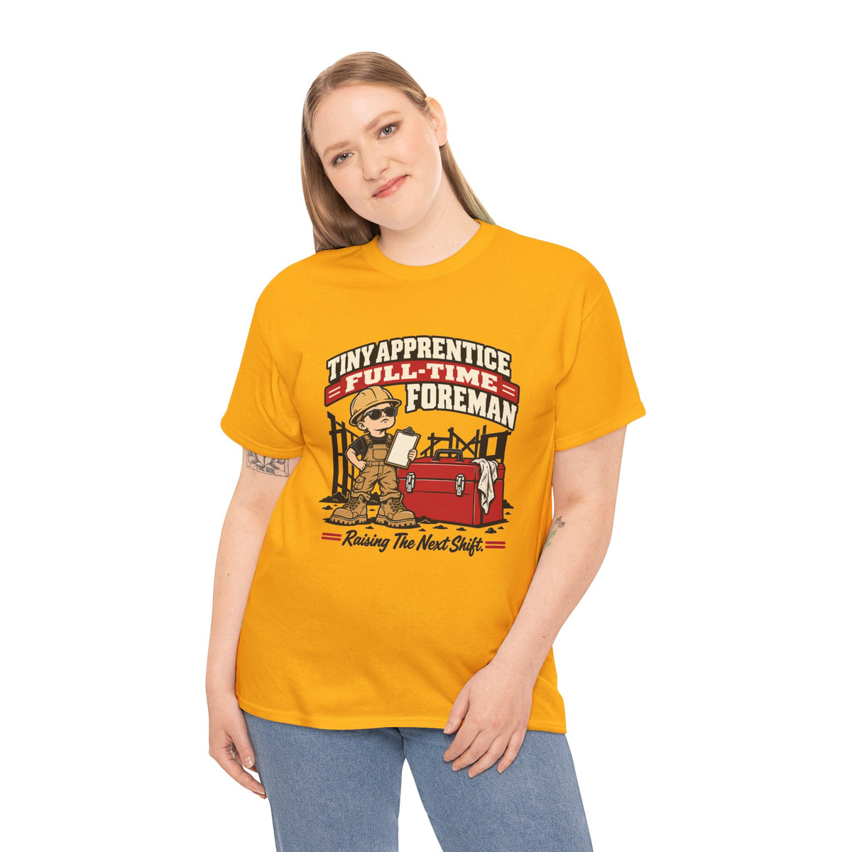Tiny Apprentice Full-Time Foreman Kids T-Shirt – Raising The Next Shift Construction Tee