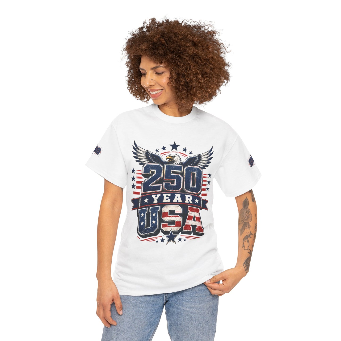 250 Year USA T-Shirt — Patriotic American Anniversary Tee