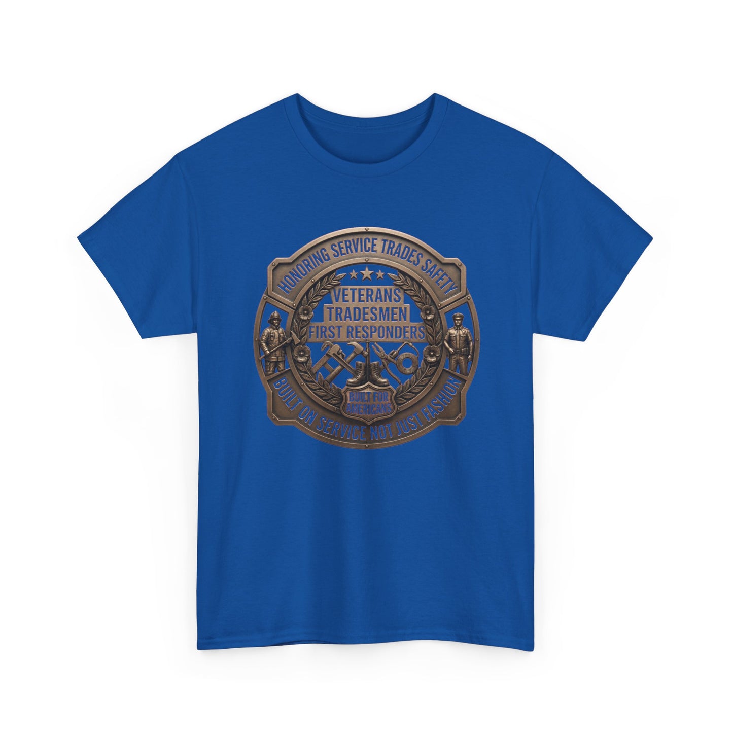 Tradesmen & First Responders T‑Shirt — Veterans "Proud To Serve" Work Crew Tee