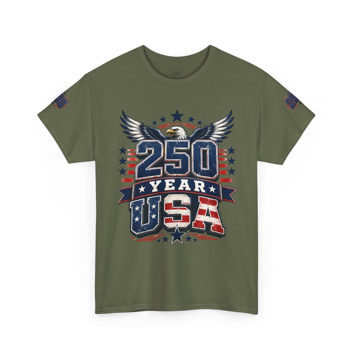 250 Year USA T-Shirt — Patriotic American Anniversary Tee