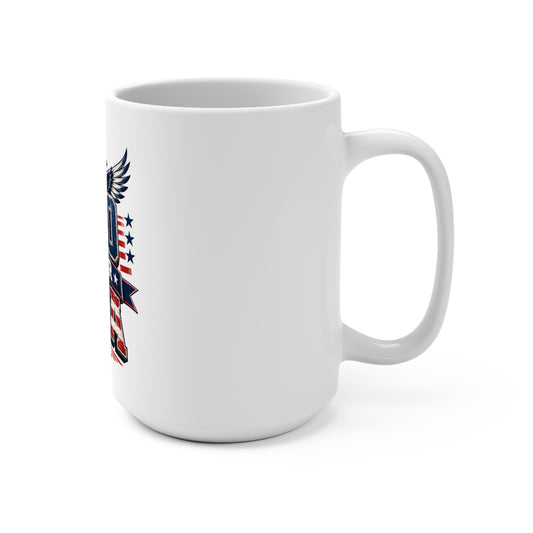 250 Year USA Mug — Patriotic Eagle Coffee Cup for Independence Day & Veteran Gifts