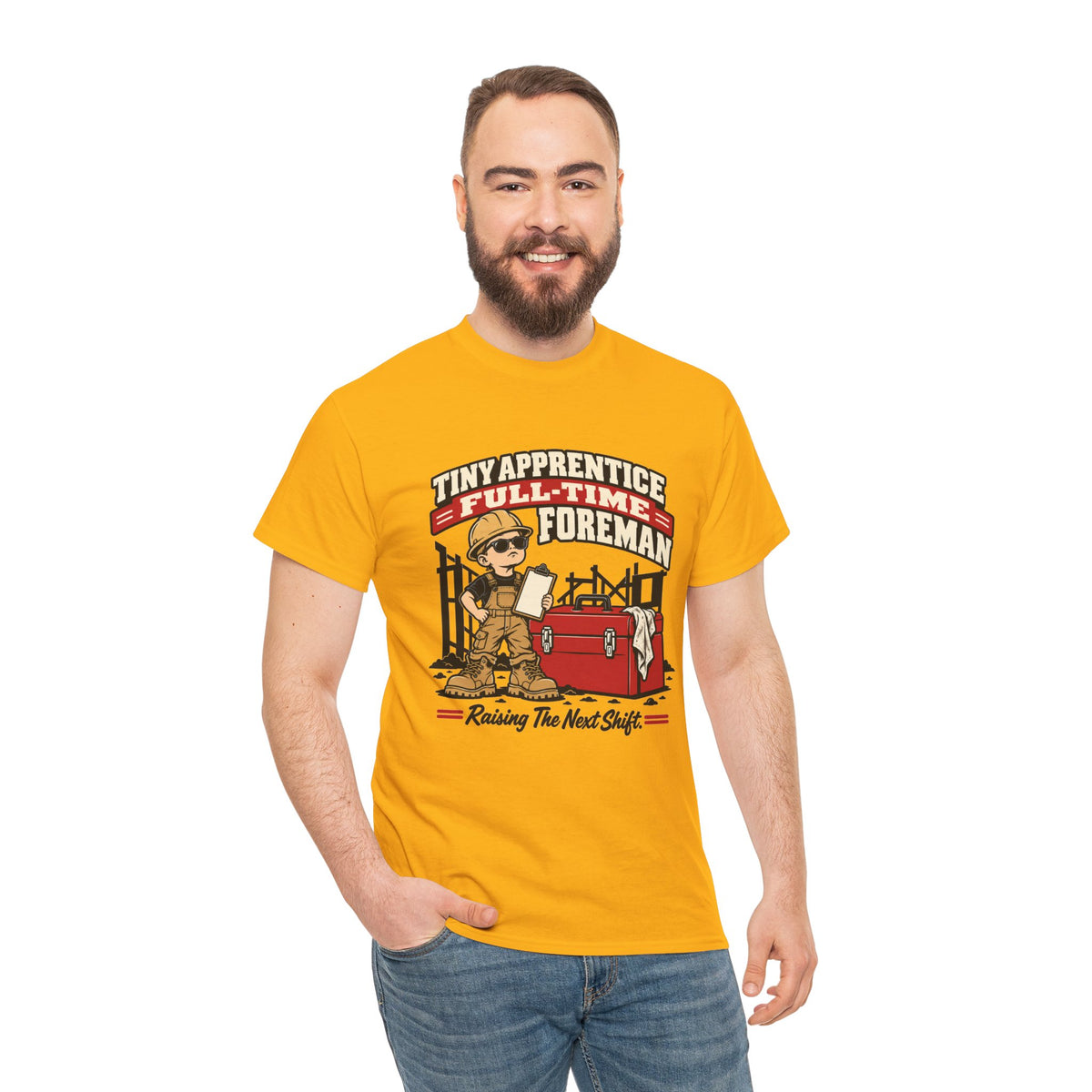Tiny Apprentice Full-Time Foreman Kids T-Shirt – Raising The Next Shift Construction Tee