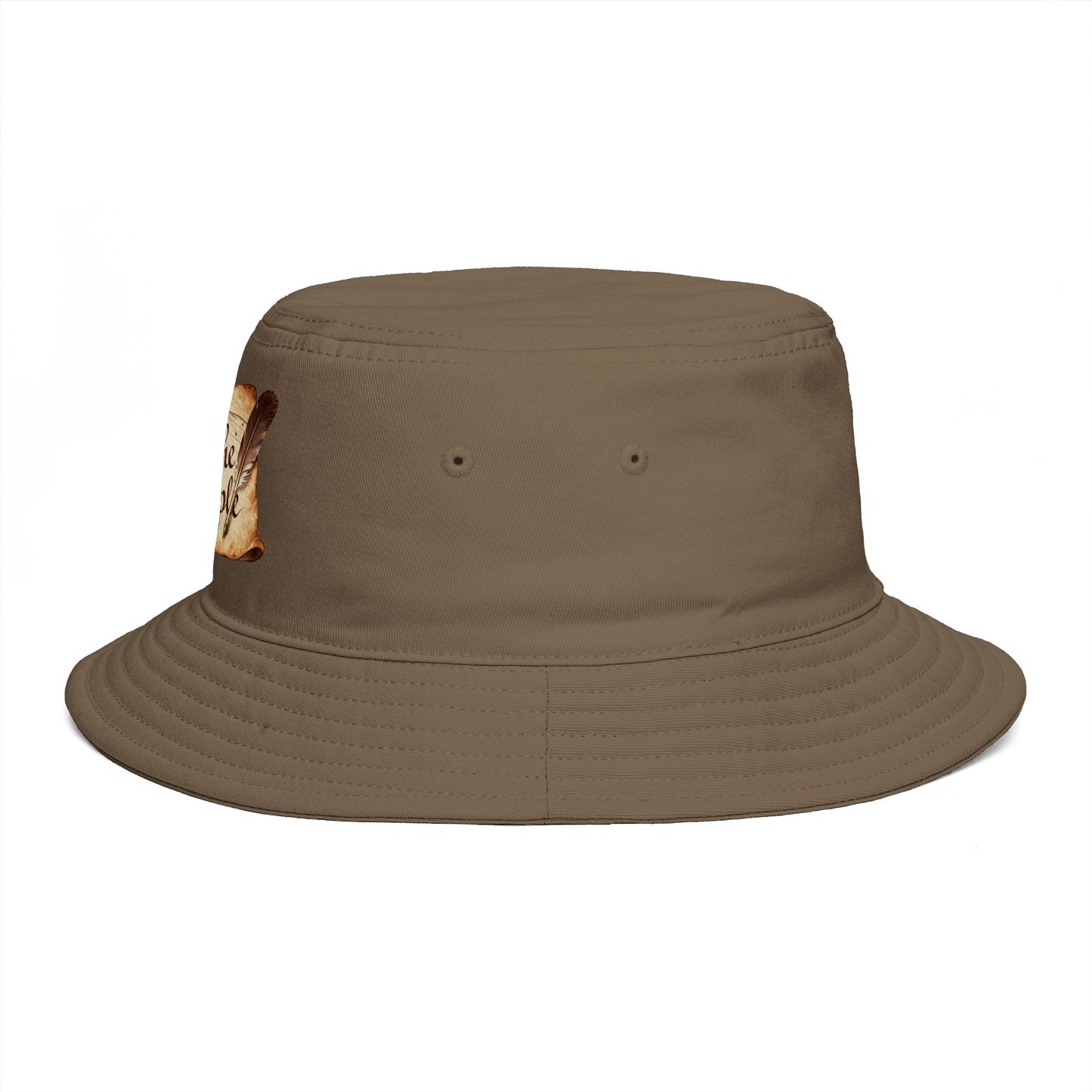 We The People Bucket Hat — Patriotic Vintage Parchment Design
