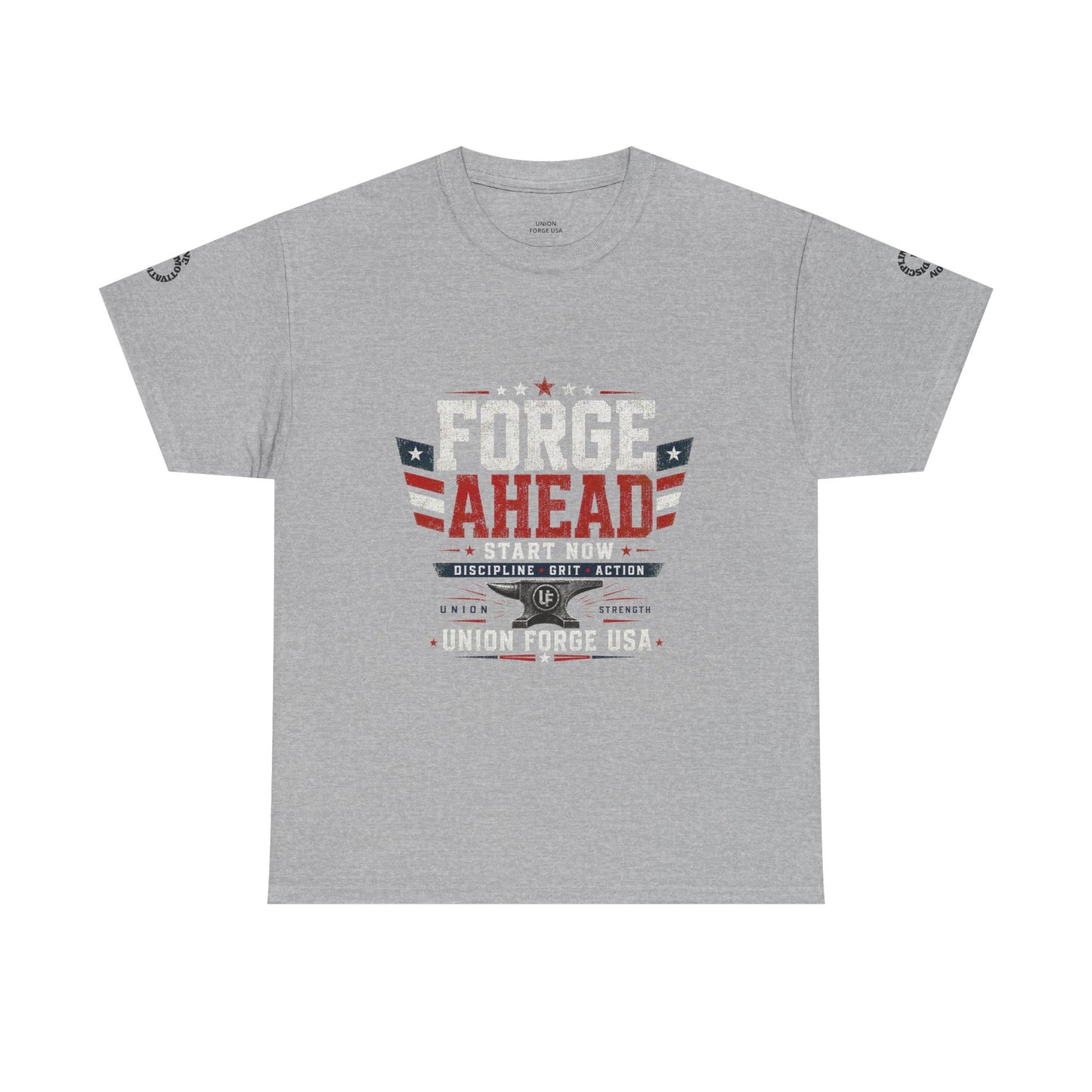 Forge Ahead USA Tee — Patriotic 'Forge Ahead' Motivational Graphic T-Shirt