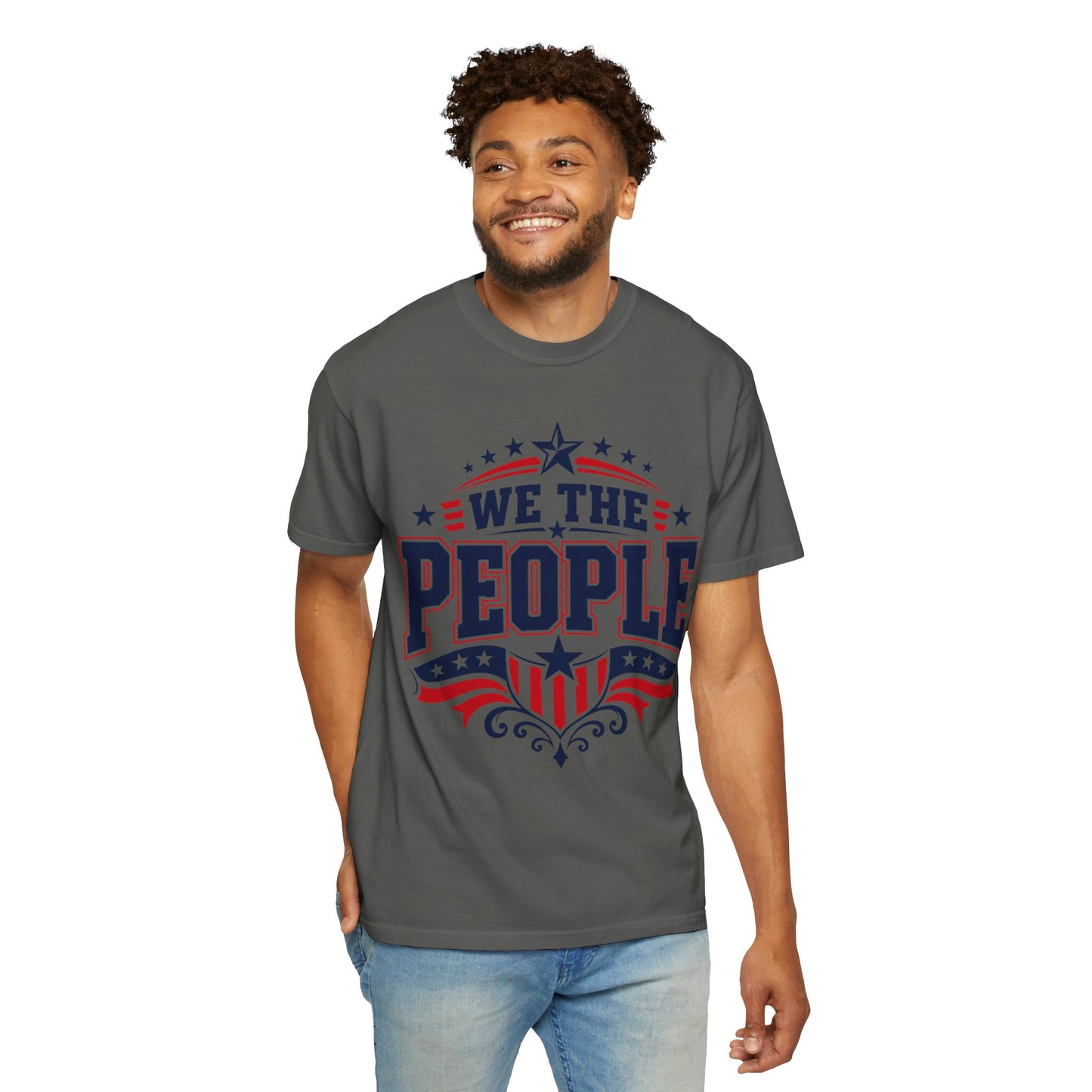 We The People Graphic T-Shirt — Patriotic USA Flag Design (WTP)