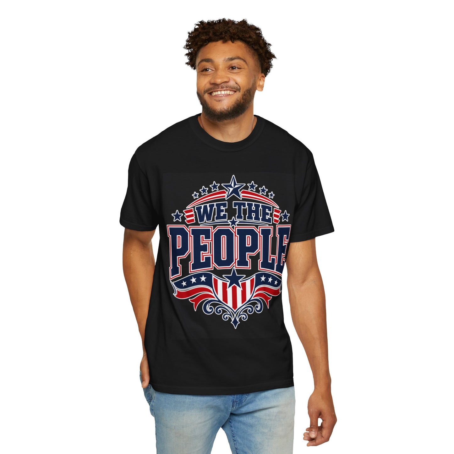 We The People Graphic T-Shirt — Patriotic USA Flag Design (WTP)