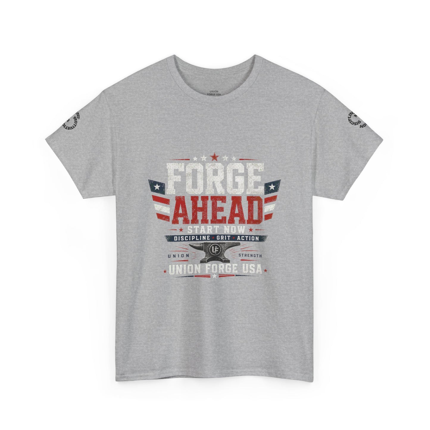 Forge Ahead USA Tee — Patriotic 'Forge Ahead' Motivational Graphic T-Shirt