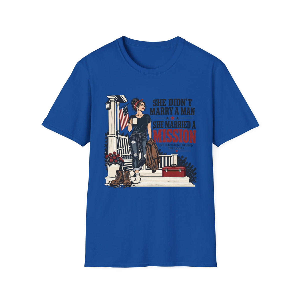 She Didn't Marry a Man She Married a Mission T-Shirt