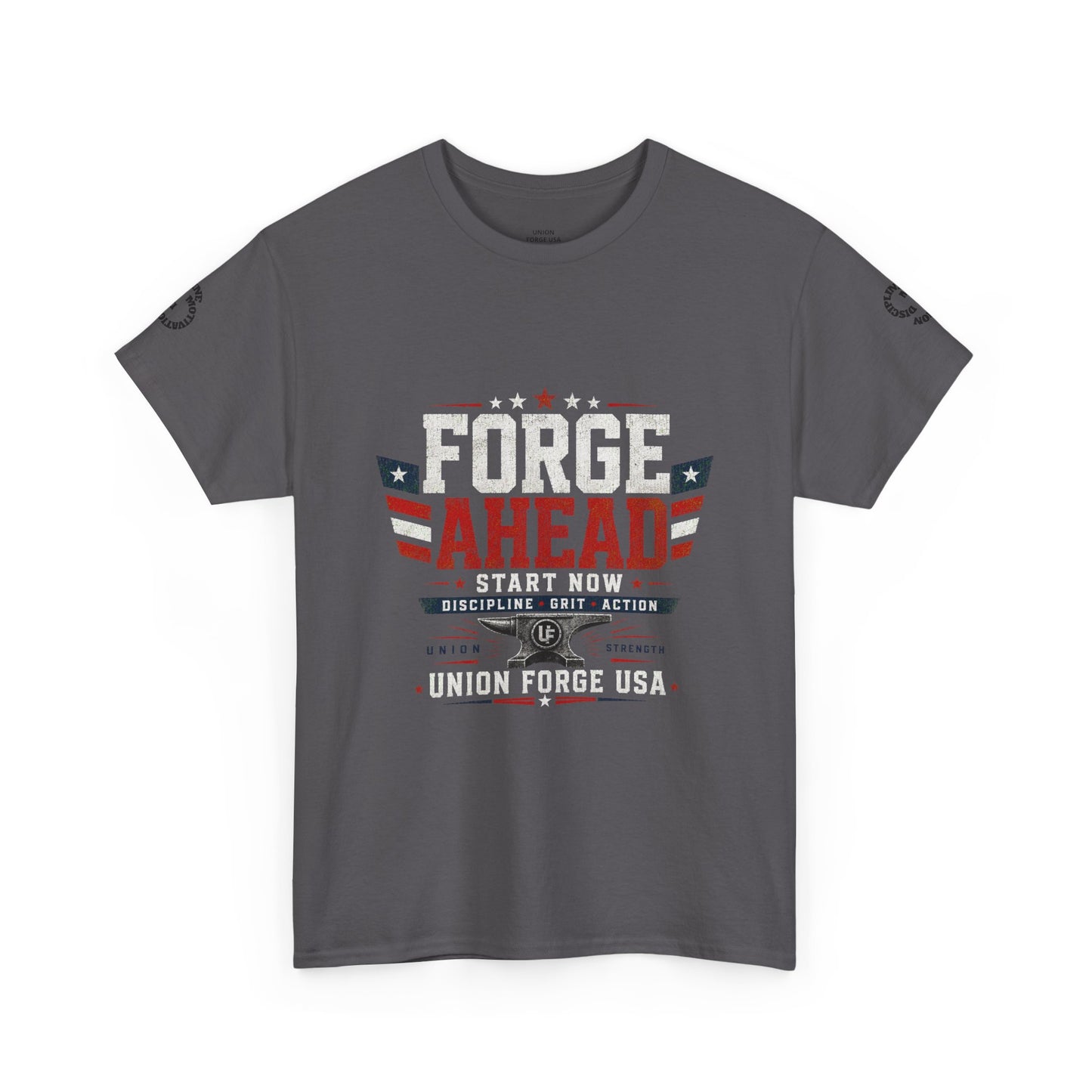 Forge Ahead USA Tee — Patriotic 'Forge Ahead' Motivational Graphic T-Shirt
