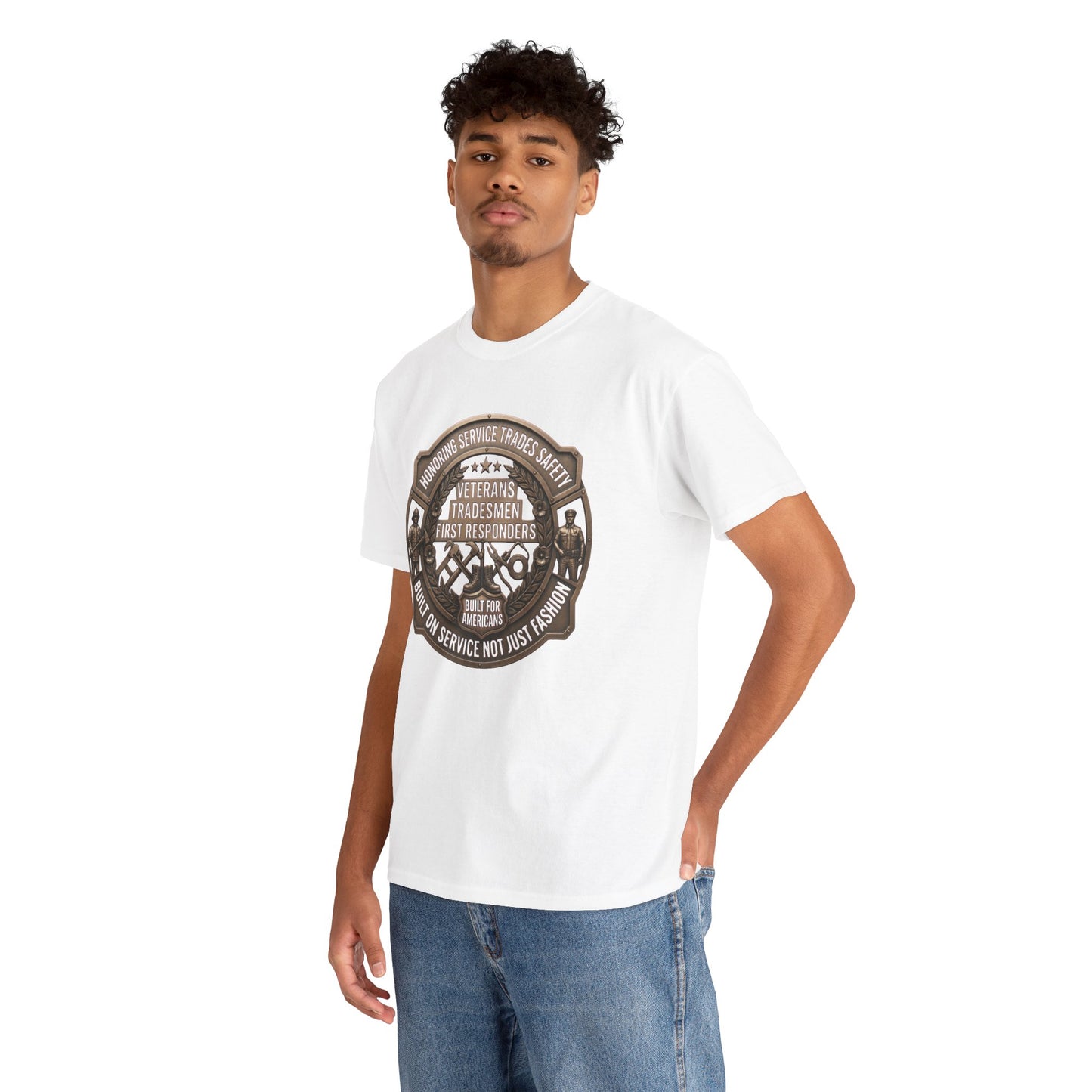Tradesmen & First Responders T‑Shirt — Veterans "Proud To Serve" Work Crew Tee