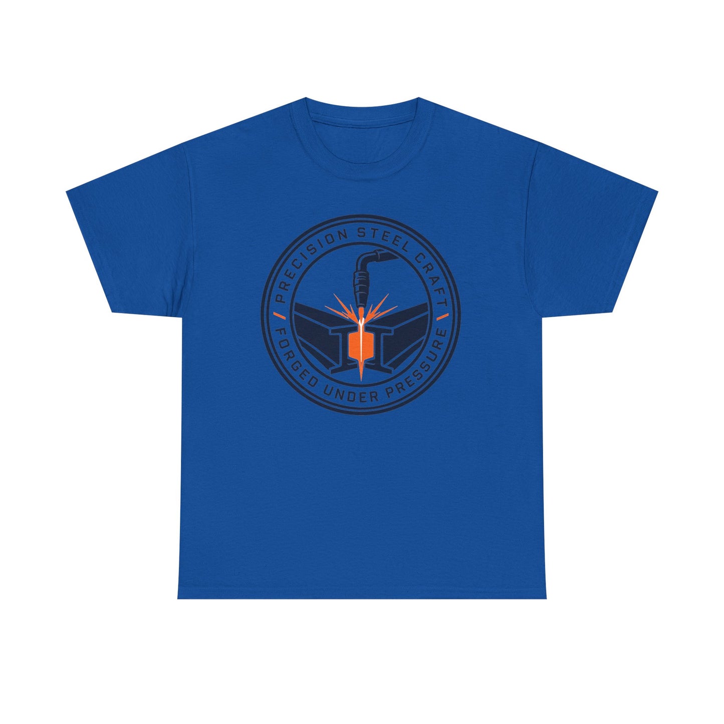 Steel Craft Logo T-Shirt — "Precision Steel Craft: Forged Under Pressure" Graphic Tee