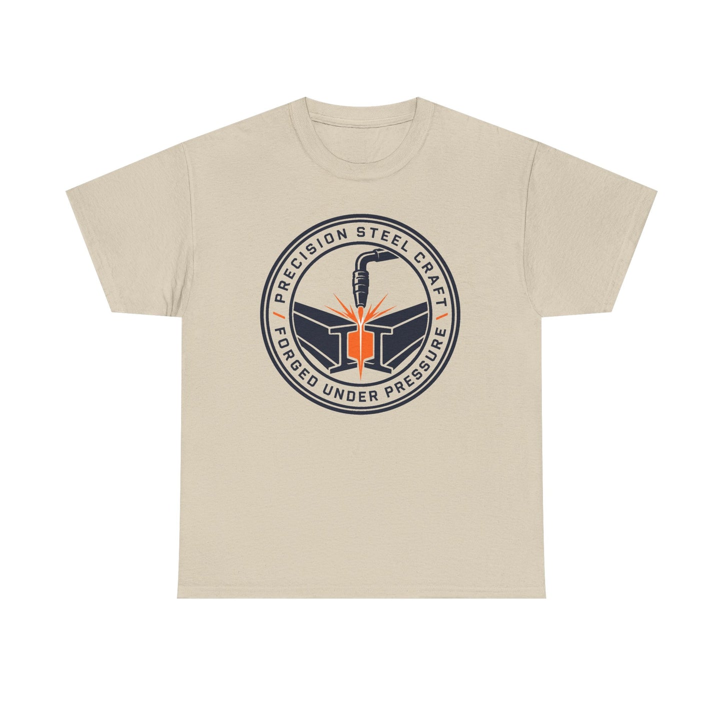 Steel Craft Logo T-Shirt — "Precision Steel Craft: Forged Under Pressure" Graphic Tee