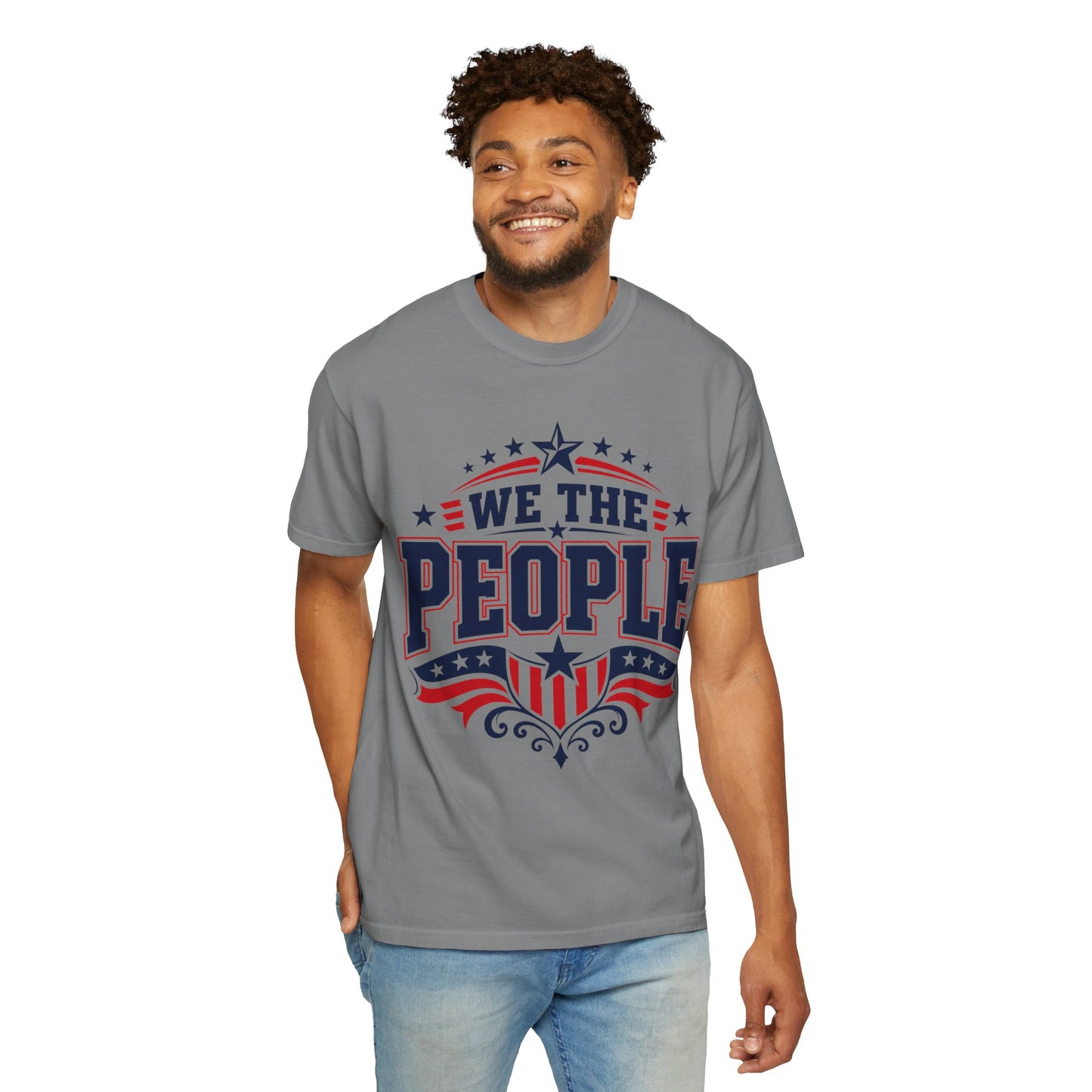 We The People Graphic T-Shirt — Patriotic USA Flag Design (WTP)