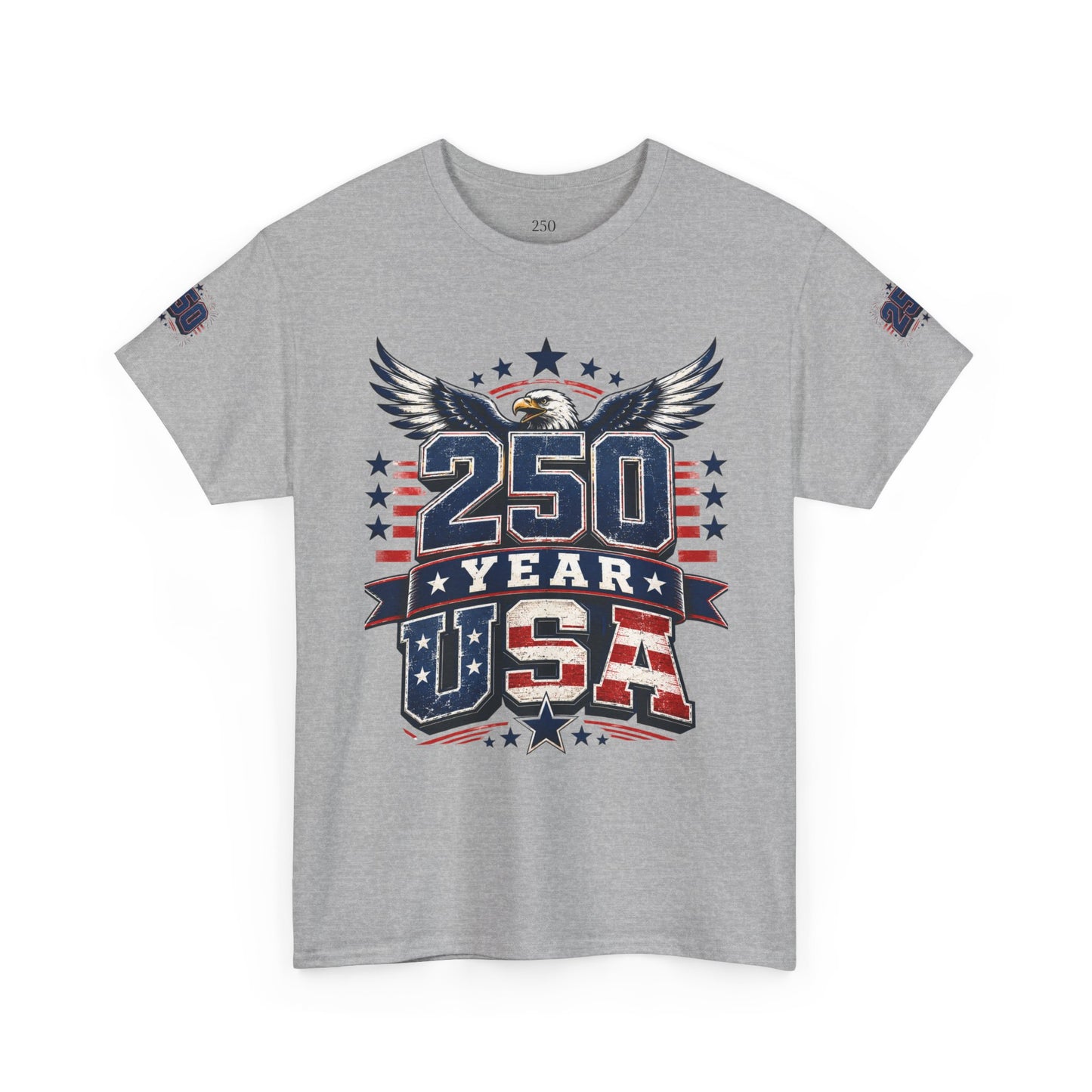 250 Year USA T-Shirt — Patriotic American Anniversary Tee