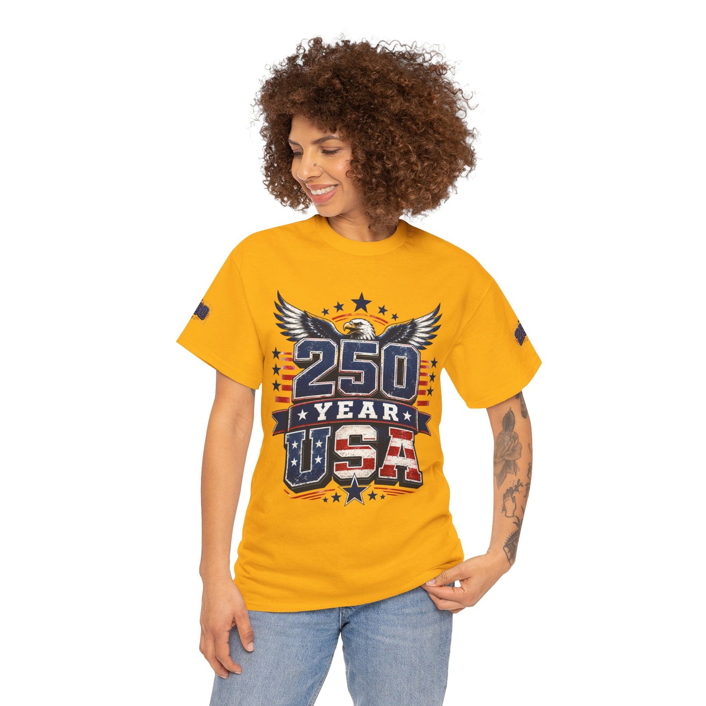 250 Year USA T-Shirt — Patriotic American Anniversary Tee