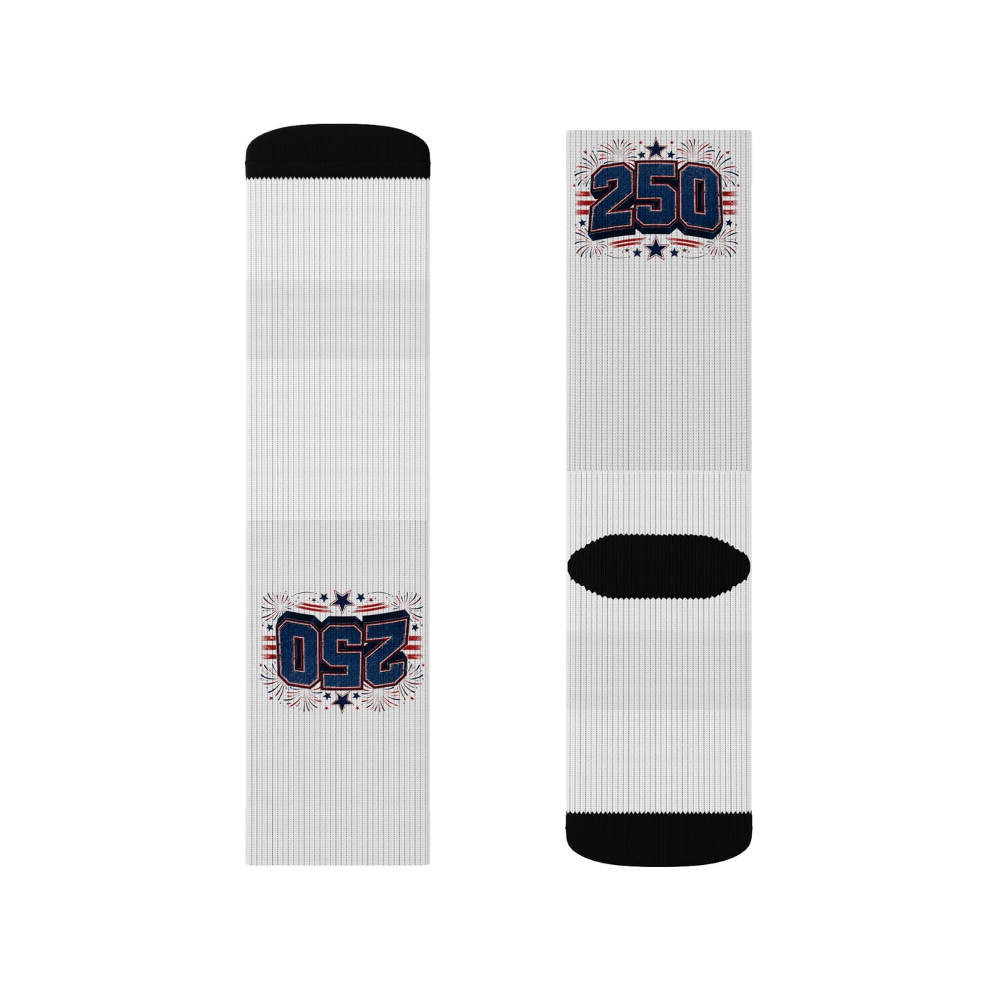 250 Racing Logo Sublimated Socks — Motorsport Fan Crew Socks