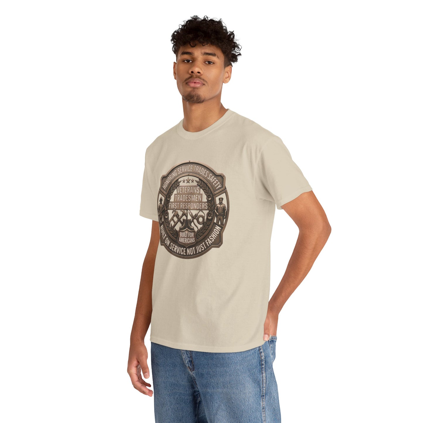Tradesmen & First Responders T‑Shirt — Veterans "Proud To Serve" Work Crew Tee