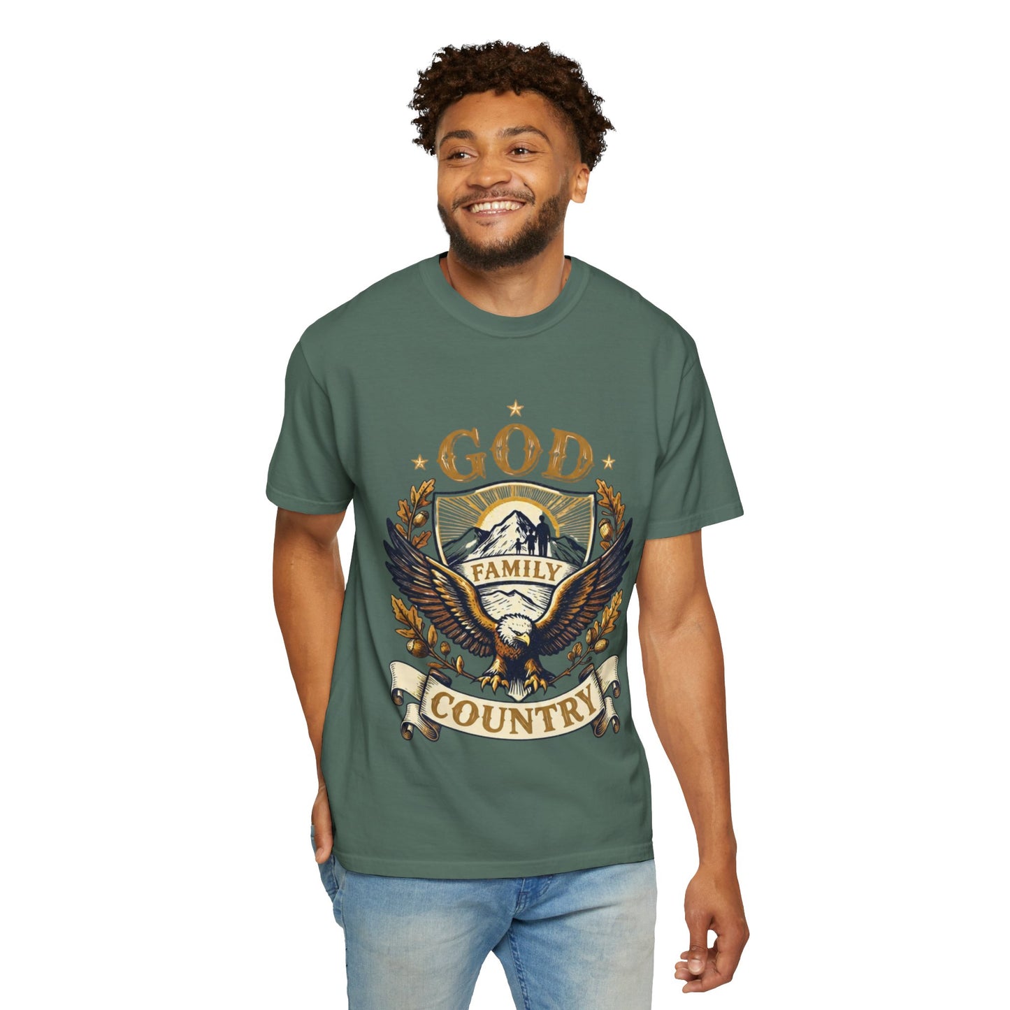 God Family Country Eagle T-Shirt
