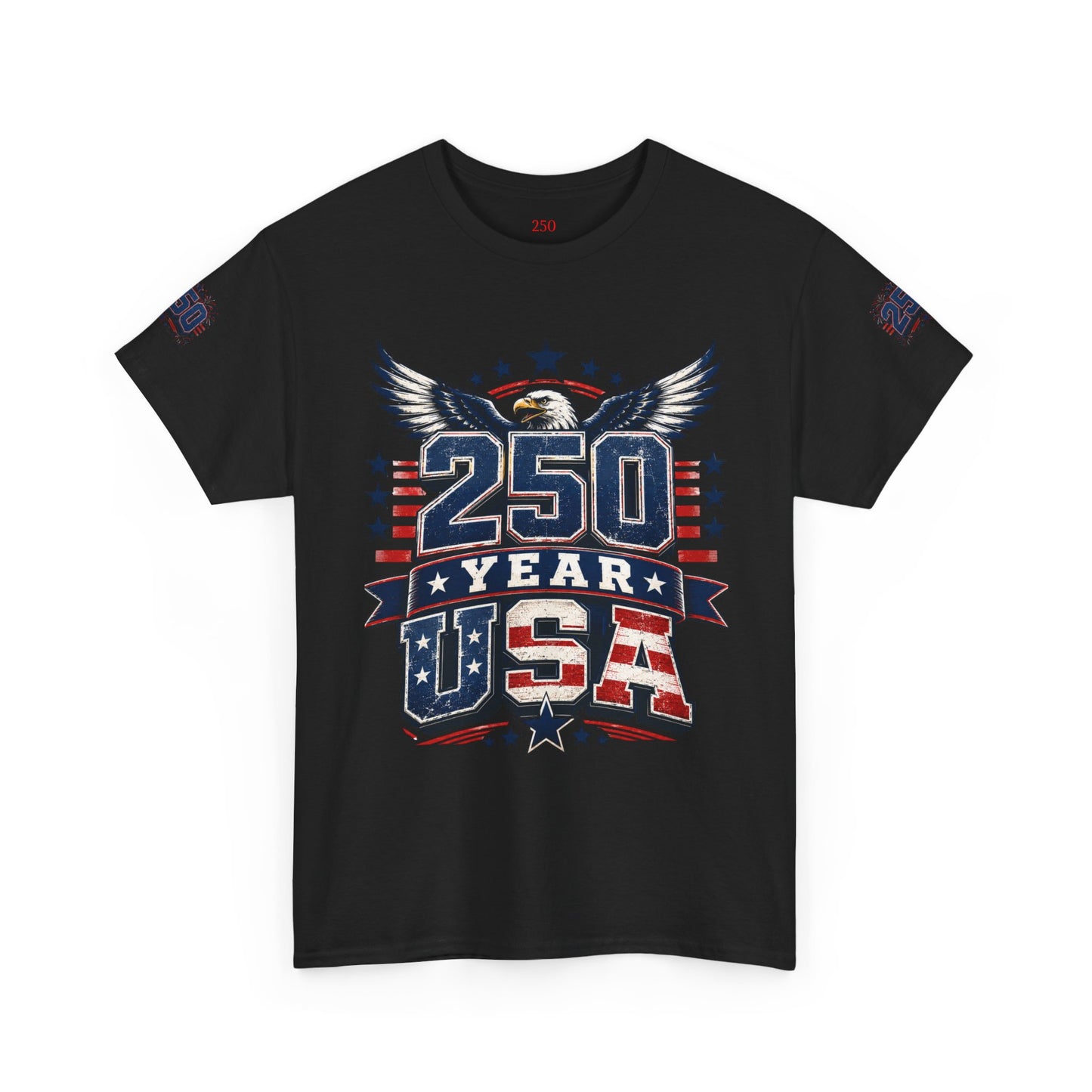 250 Year USA T-Shirt — Patriotic American Anniversary Tee