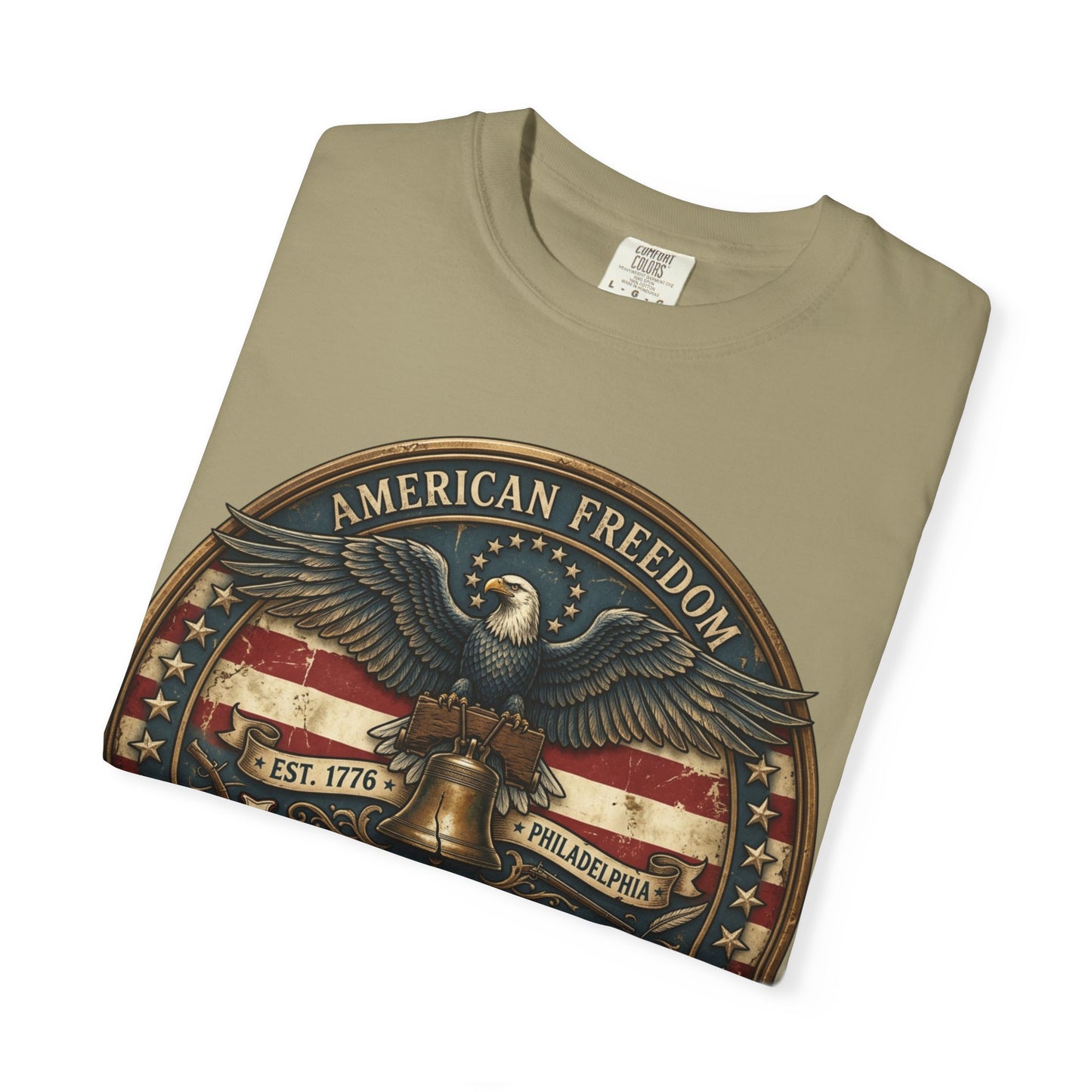 American Freedom T-Shirt — Patriotic Eagle 'Liberty or Death' Graphic