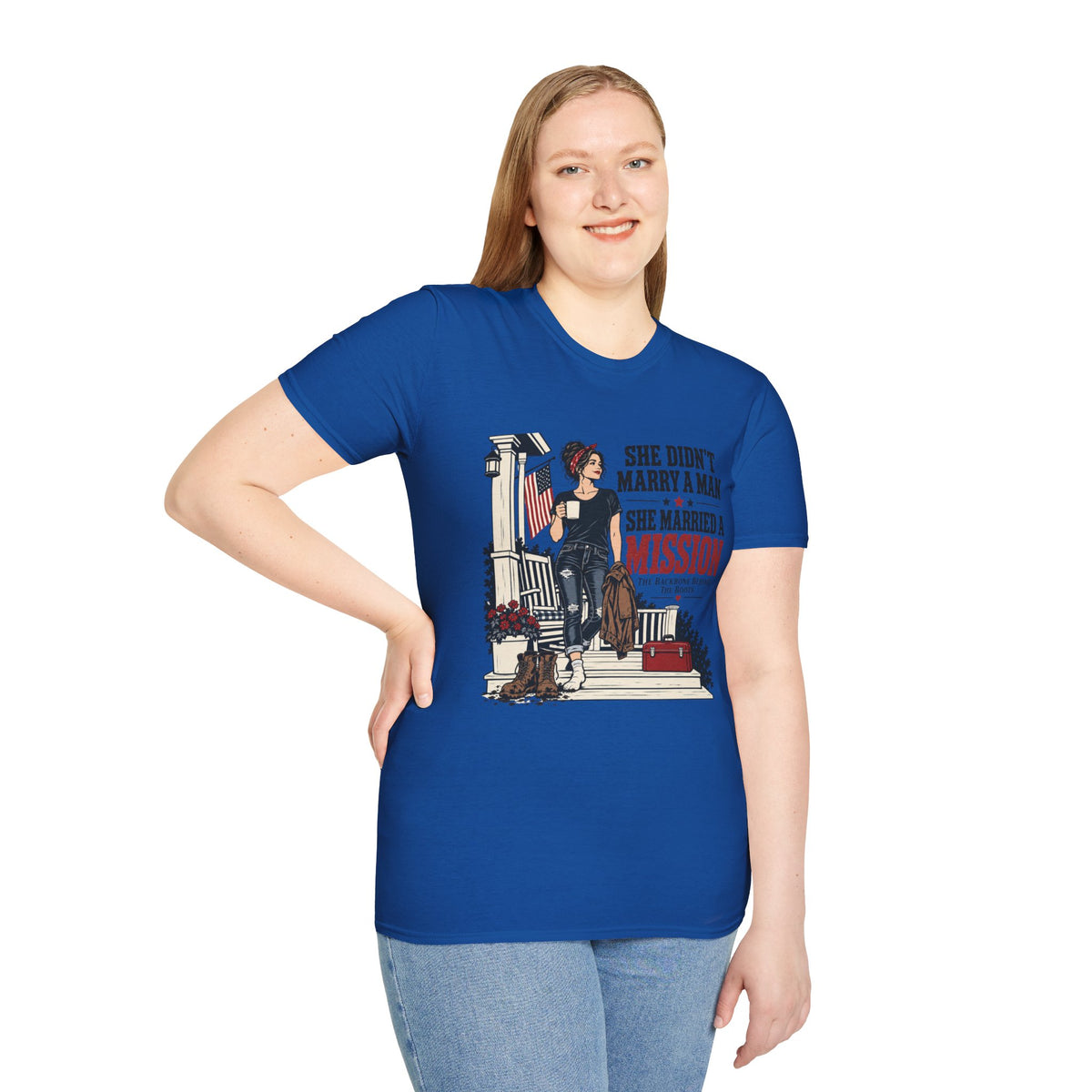 She Didn't Marry a Man She Married a Mission T-Shirt