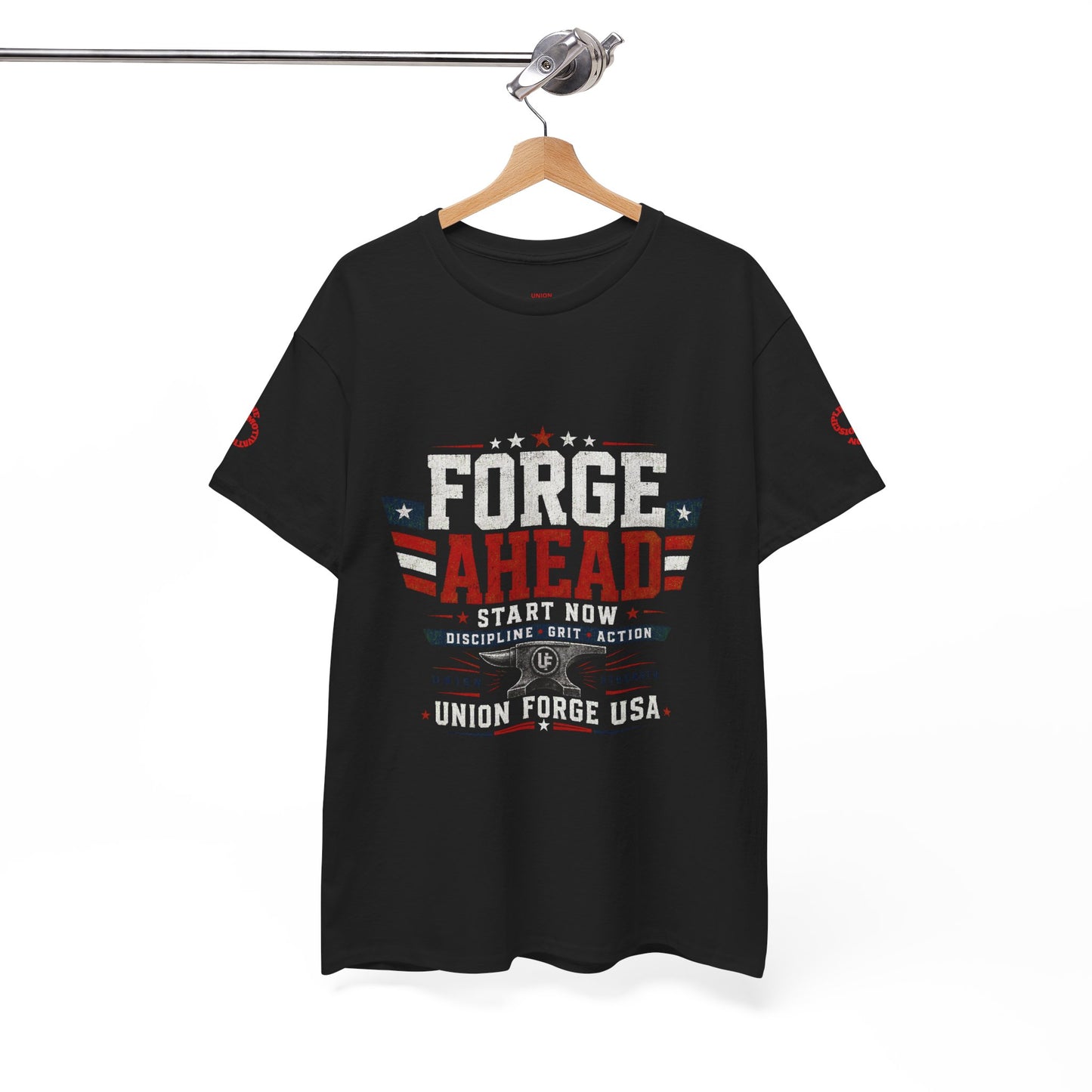 Forge Ahead USA Tee — Patriotic 'Forge Ahead' Motivational Graphic T-Shirt