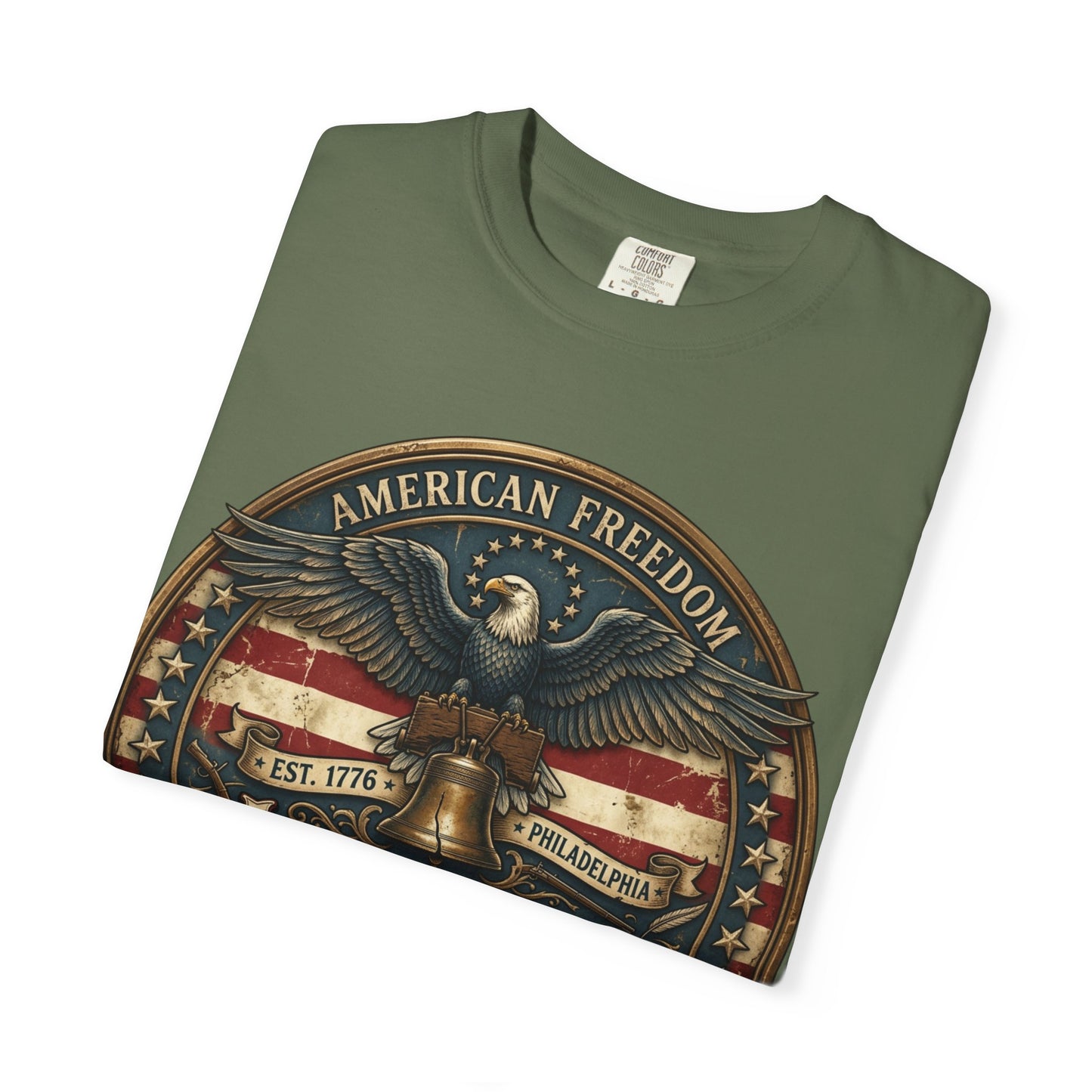 American Freedom T-Shirt — Patriotic Eagle 'Liberty or Death' Graphic