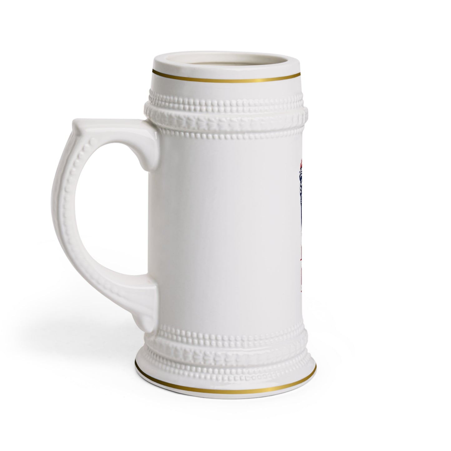 Beer Stein — Liberty Never Quits American Flag & Statue of Liberty Patriotic Mug