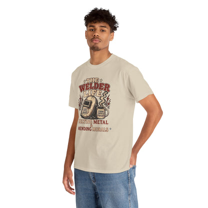 Welder Life T-Shirt – "The Welder Life: Melting Metal, Welding Morals" Graphic Tee