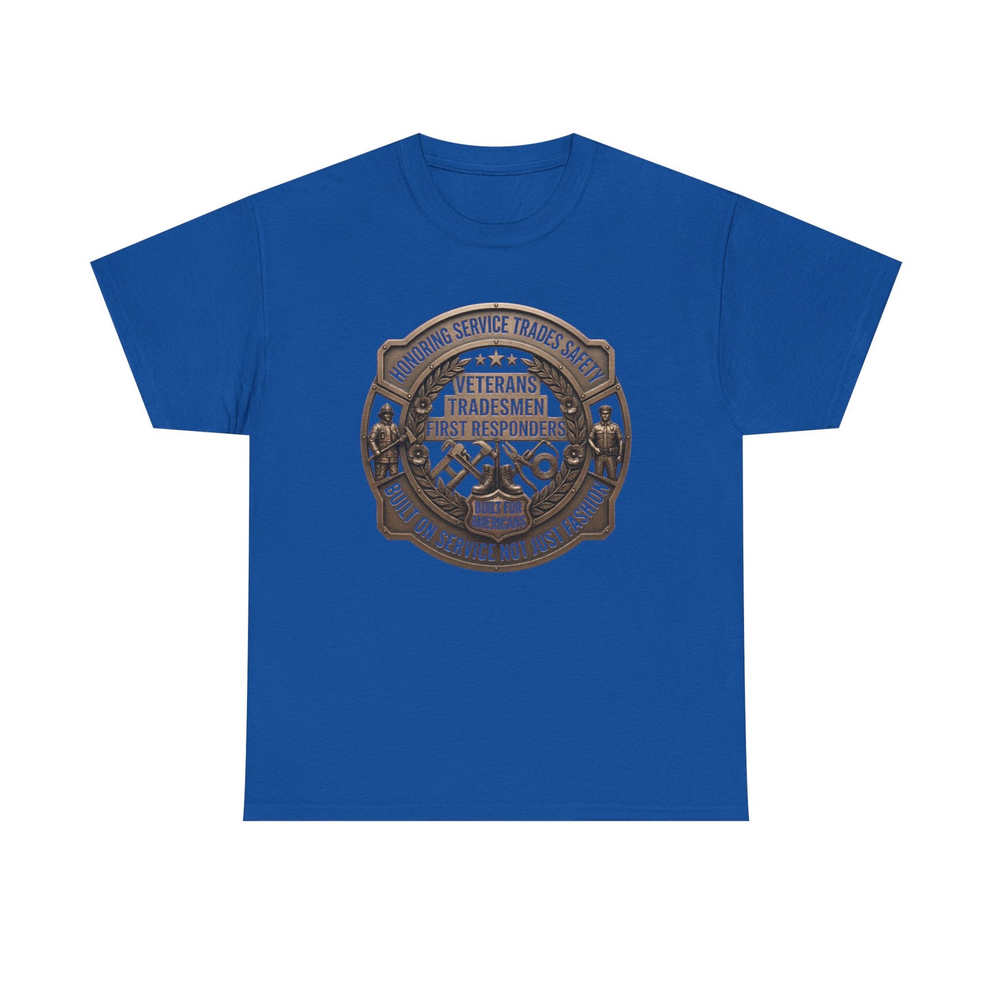 Tradesmen & First Responders T‑Shirt — Veterans "Proud To Serve" Work Crew Tee