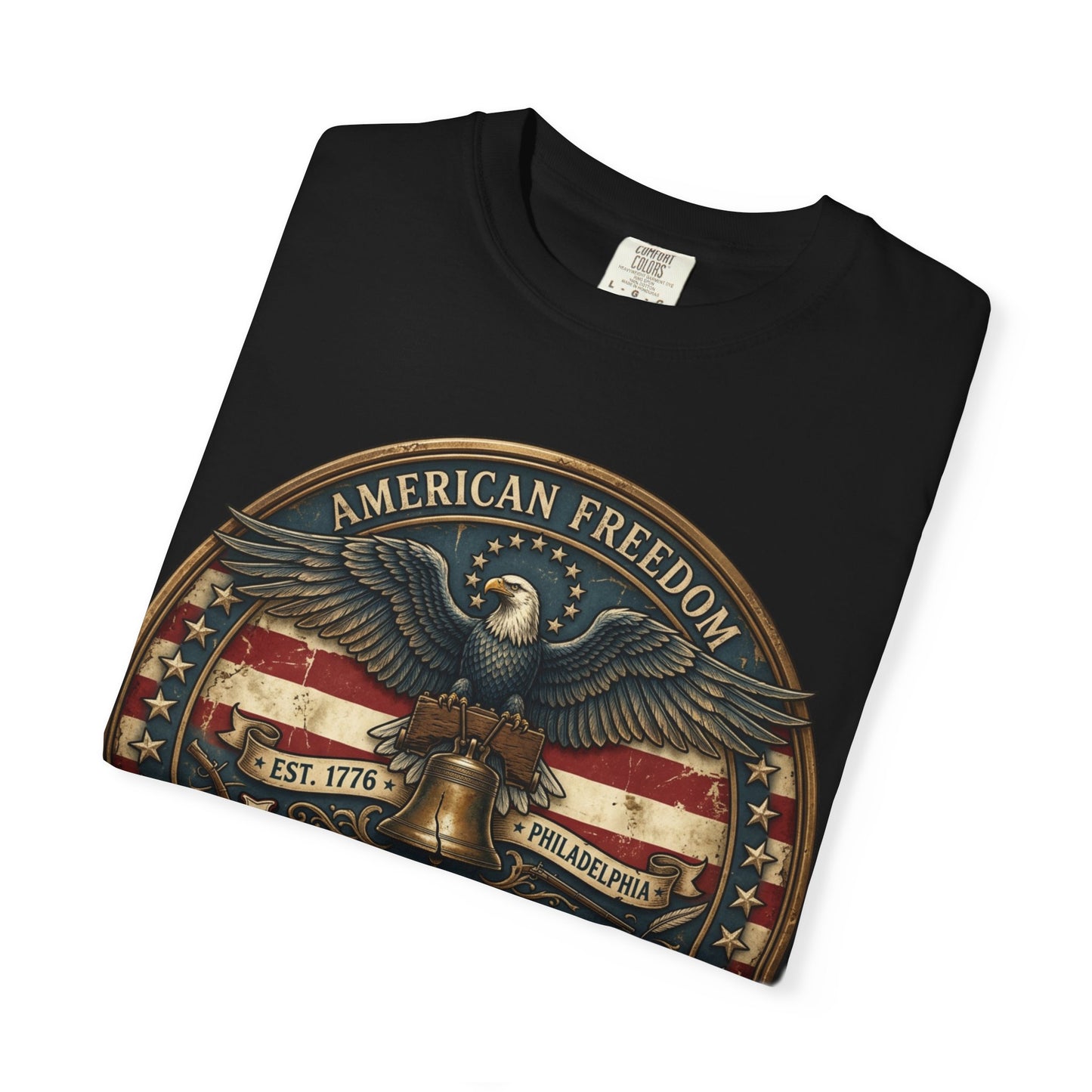 American Freedom T-Shirt — Patriotic Eagle 'Liberty or Death' Graphic
