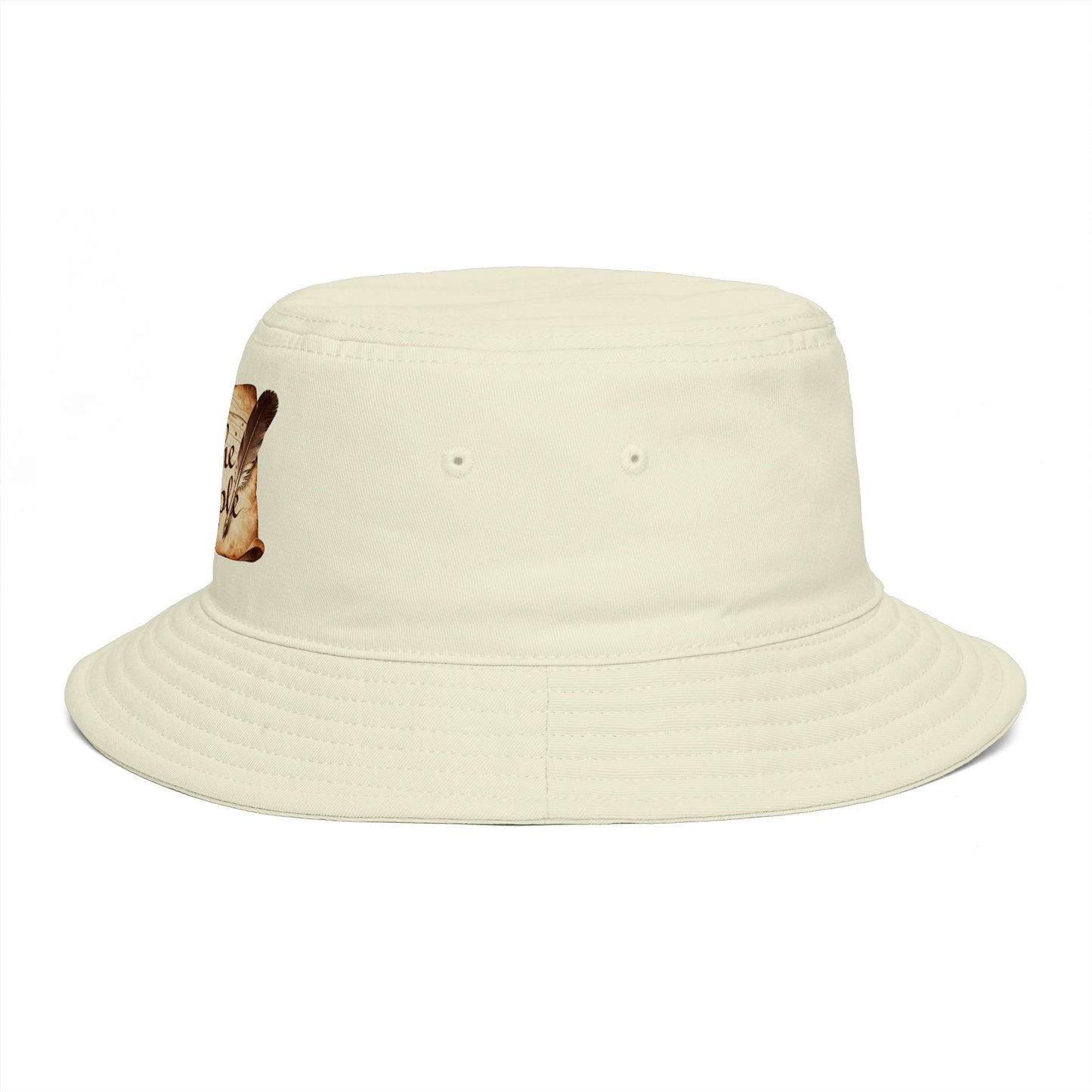 We The People Bucket Hat — Patriotic Vintage Parchment Design