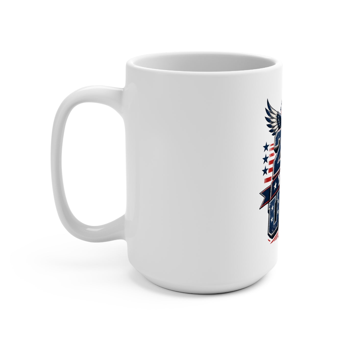 250 Year USA Mug — Patriotic Eagle Coffee Cup for Independence Day & Veteran Gifts
