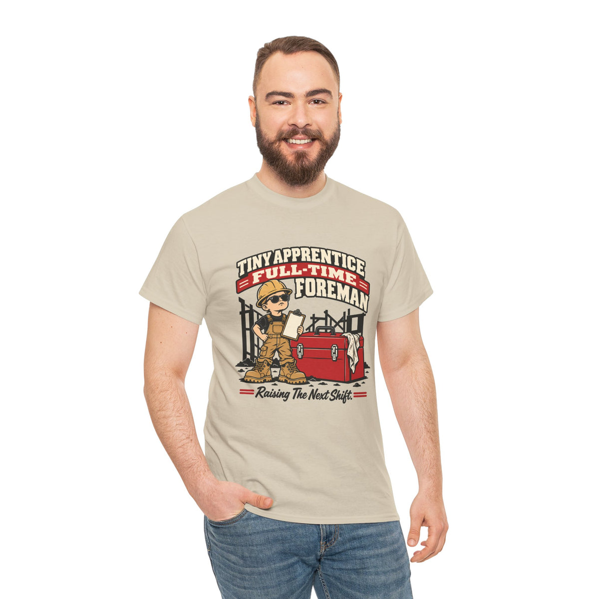 Tiny Apprentice Full-Time Foreman Kids T-Shirt – Raising The Next Shift Construction Tee