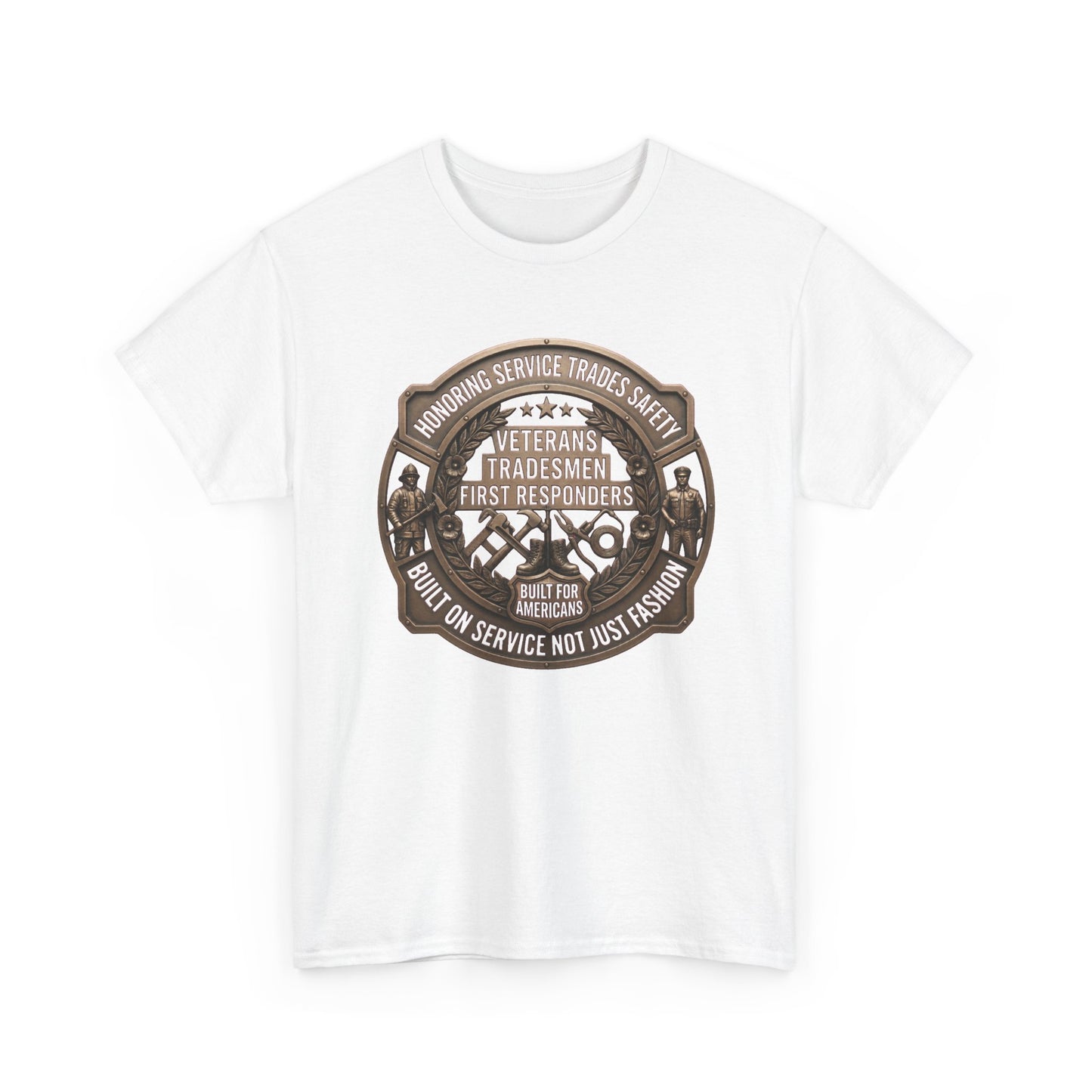 Tradesmen & First Responders T‑Shirt — Veterans "Proud To Serve" Work Crew Tee