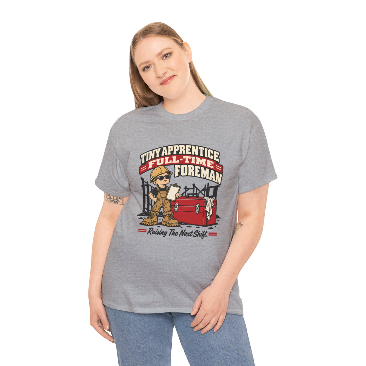 Tiny Apprentice Full-Time Foreman Kids T-Shirt – Raising The Next Shift Construction Tee