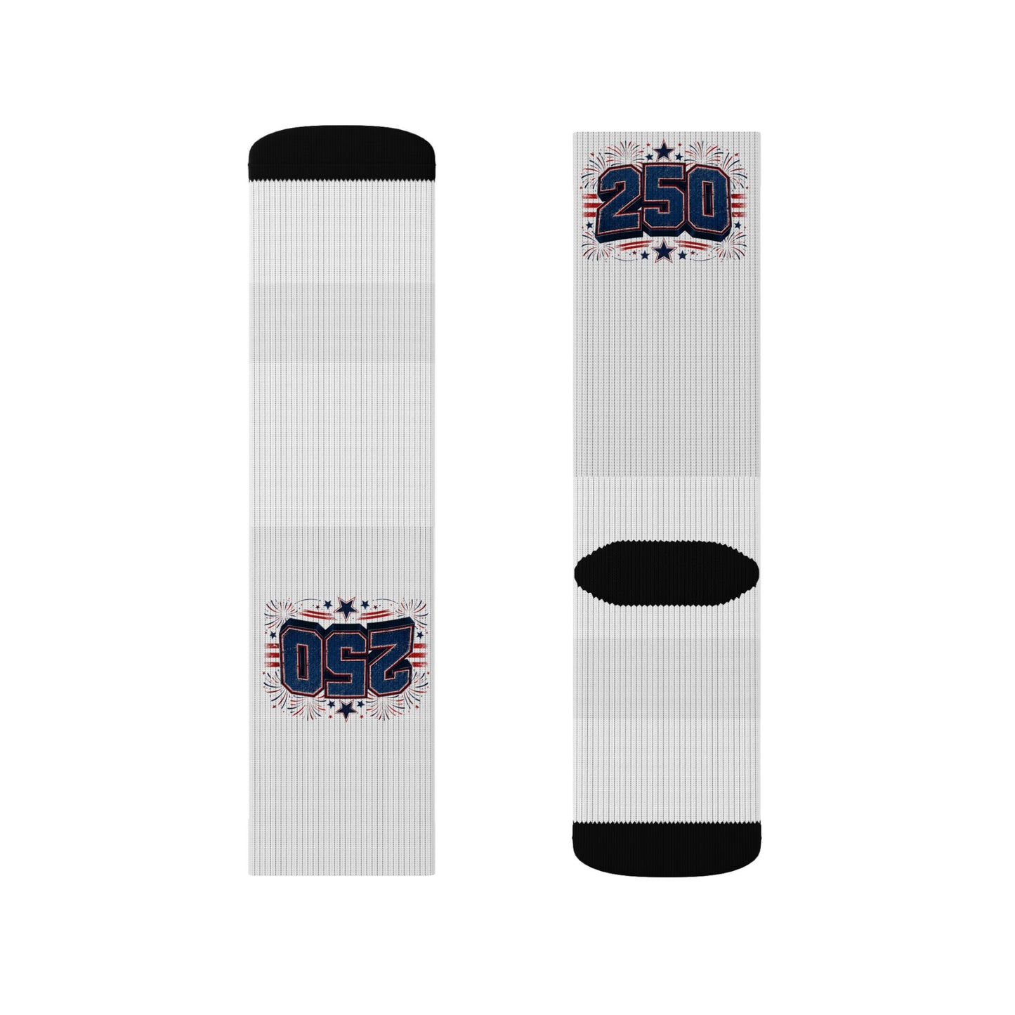 250 Racing Logo Sublimated Socks — Motorsport Fan Crew Socks