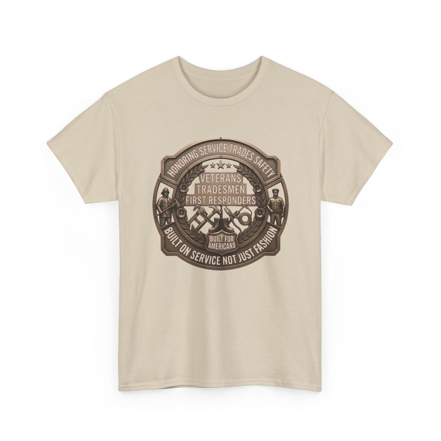 Tradesmen & First Responders T‑Shirt — Veterans "Proud To Serve" Work Crew Tee