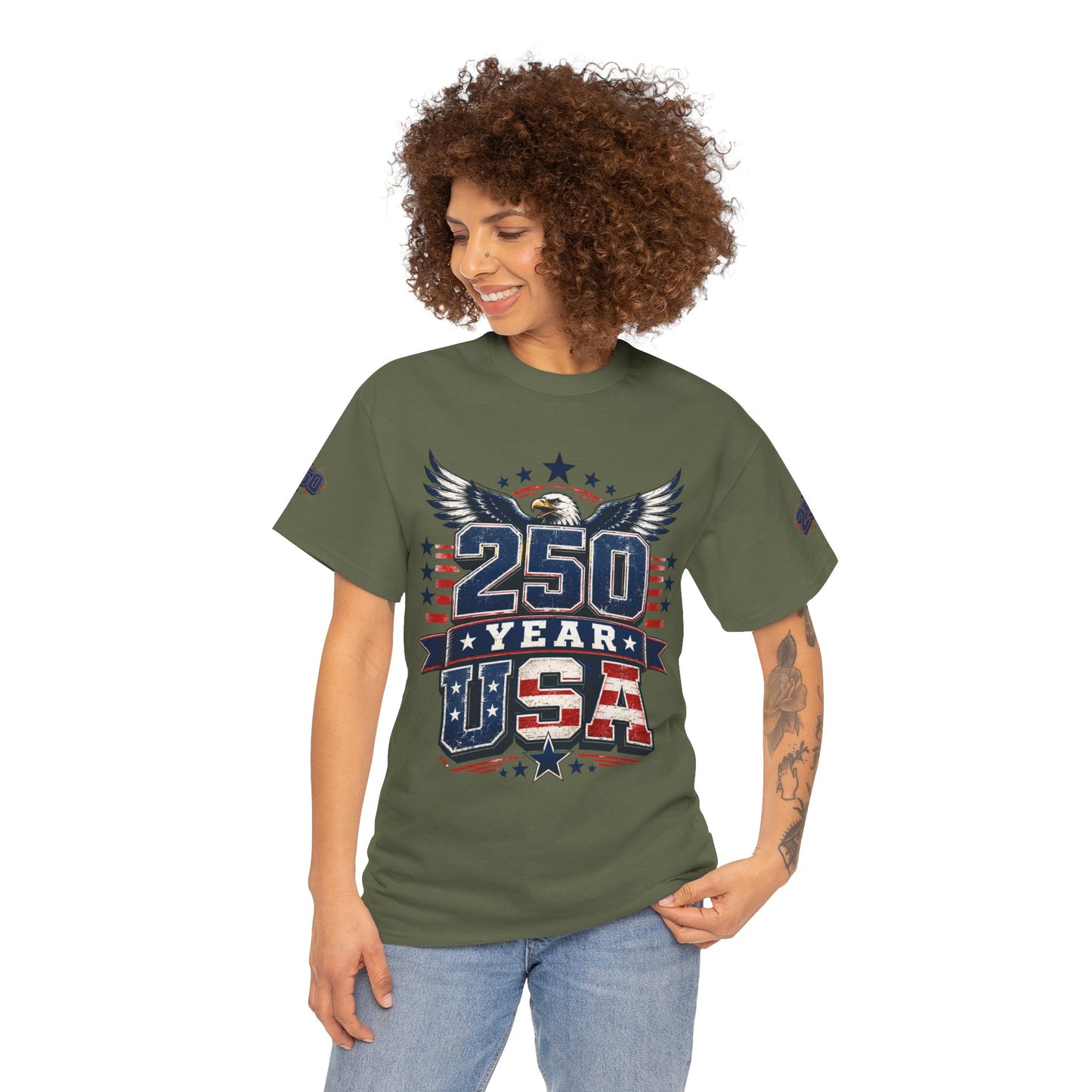 250 Year USA T-Shirt — Patriotic American Anniversary Tee