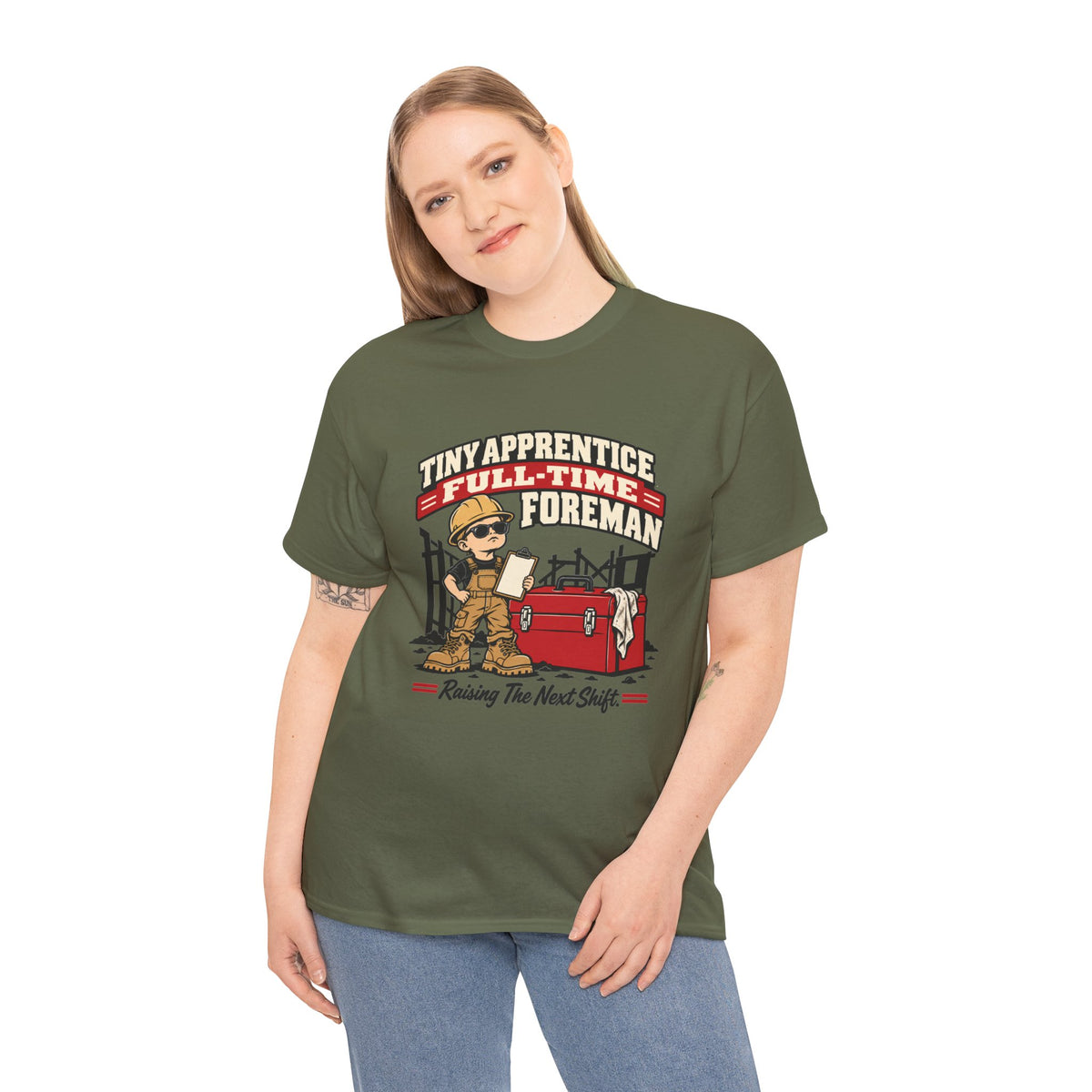Tiny Apprentice Full-Time Foreman Kids T-Shirt – Raising The Next Shift Construction Tee