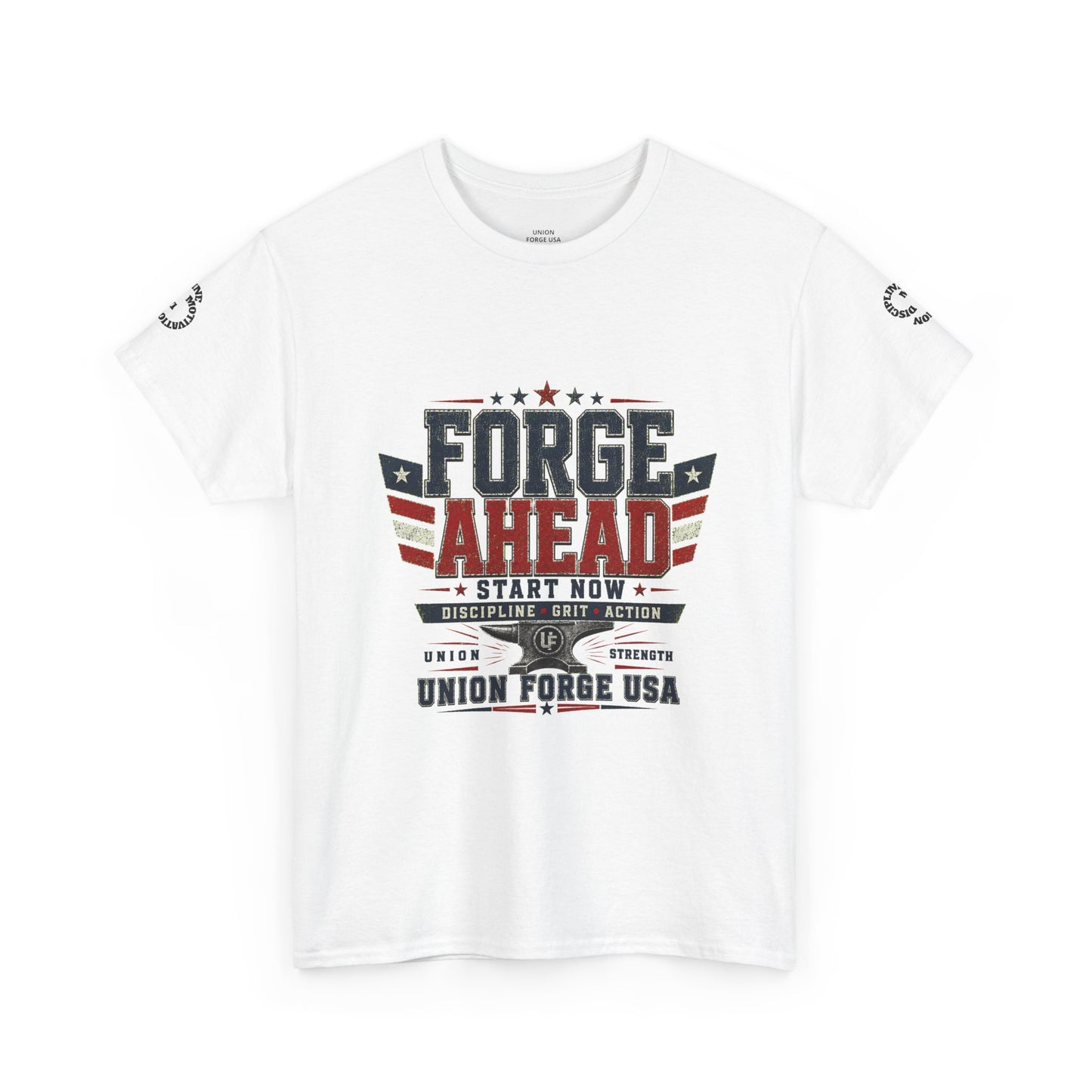 Forge Ahead USA Tee — Patriotic 'Forge Ahead' Motivational Graphic T-Shirt