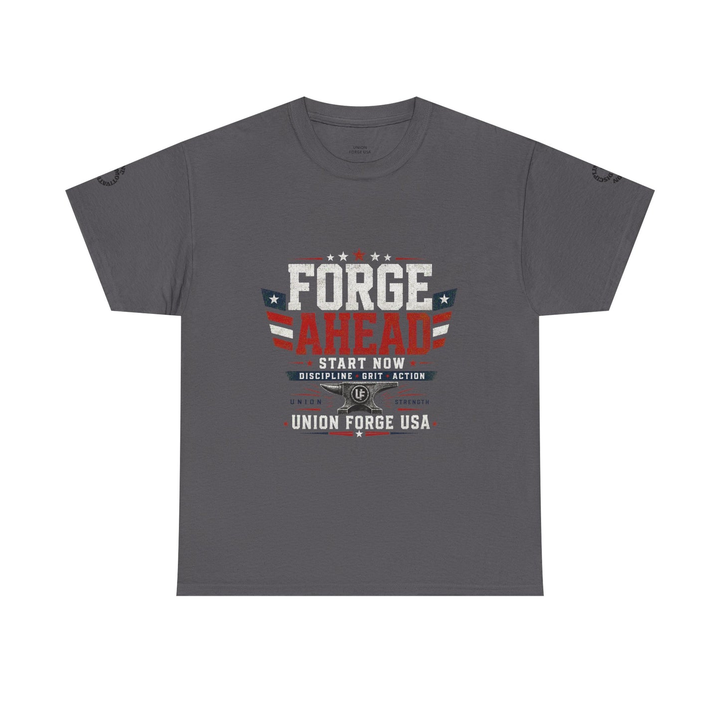 Forge Ahead USA Tee — Patriotic 'Forge Ahead' Motivational Graphic T-Shirt