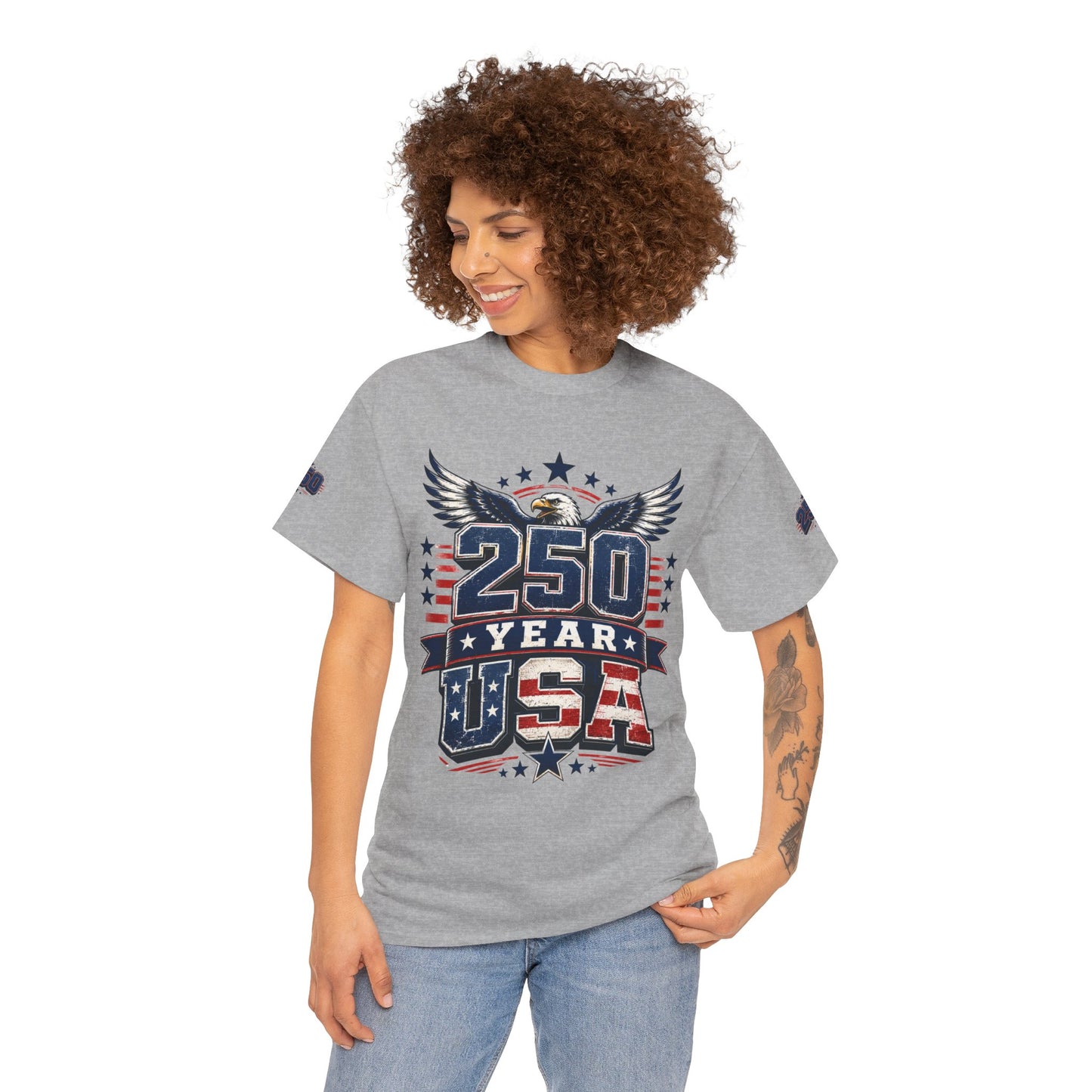 250 Year USA T-Shirt — Patriotic American Anniversary Tee