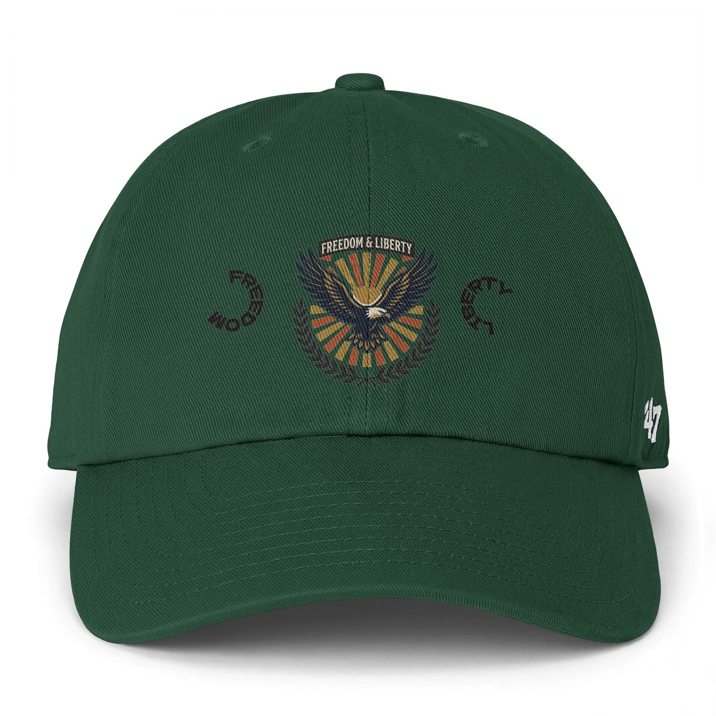 Clean Up Cap - Vintage Eagle Emblem Baseball Hat