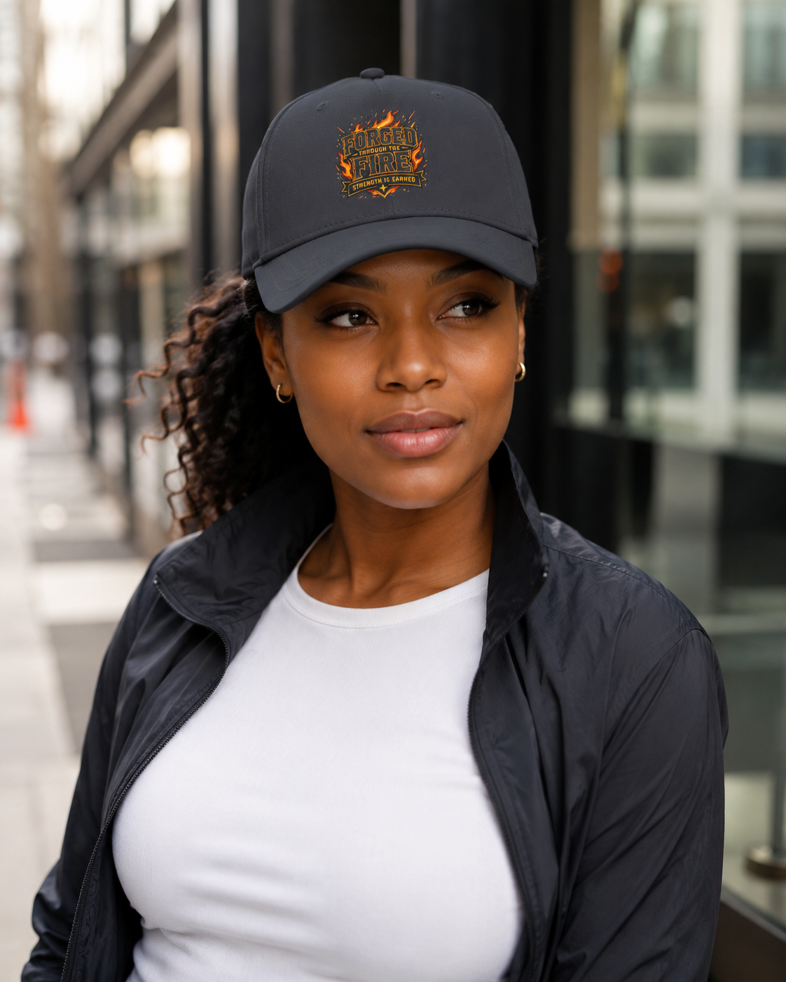 Forged by Fire Baseball Cap — 'Forged in Fire' Flame Logo Hat