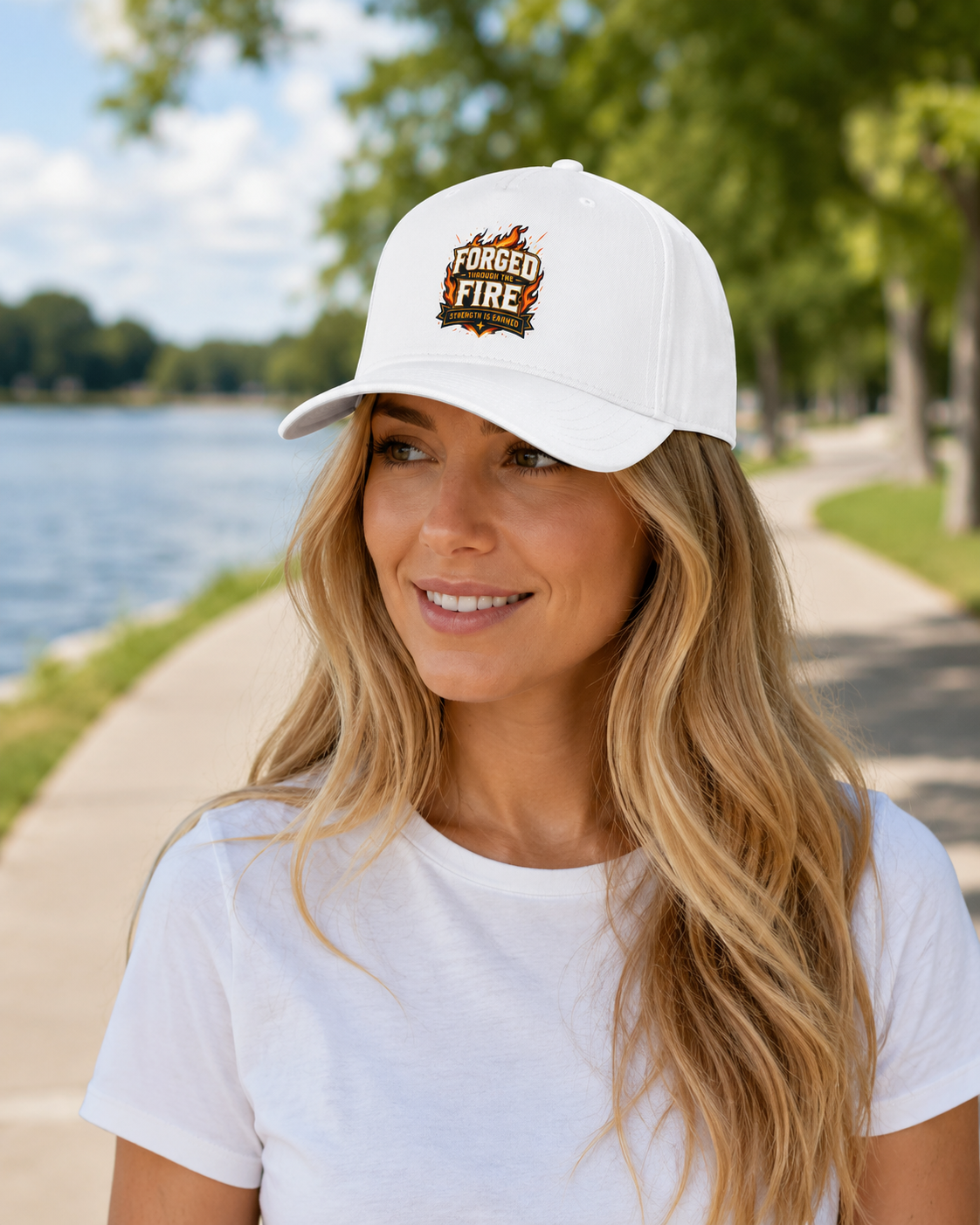 Forged by Fire Baseball Cap — 'Forged in Fire' Flame Logo Hat