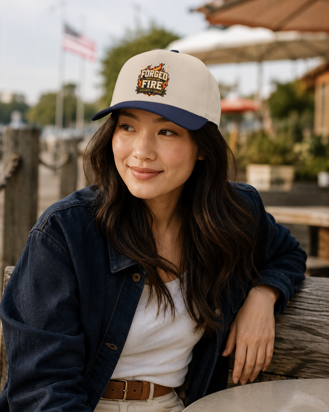 Forged by Fire Baseball Cap — 'Forged in Fire' Flame Logo Hat
