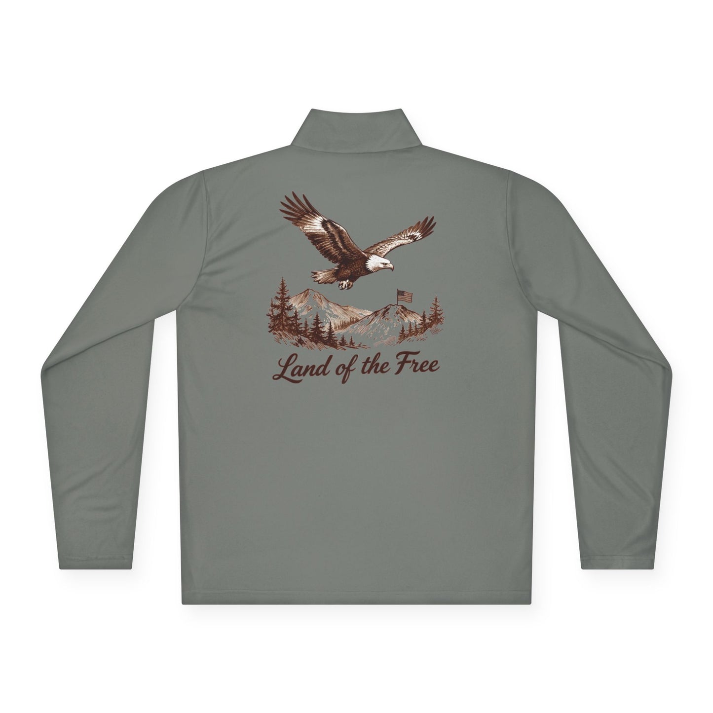 Pullover - 'Land of the Free' Eagle Quarter-Zip Pullover