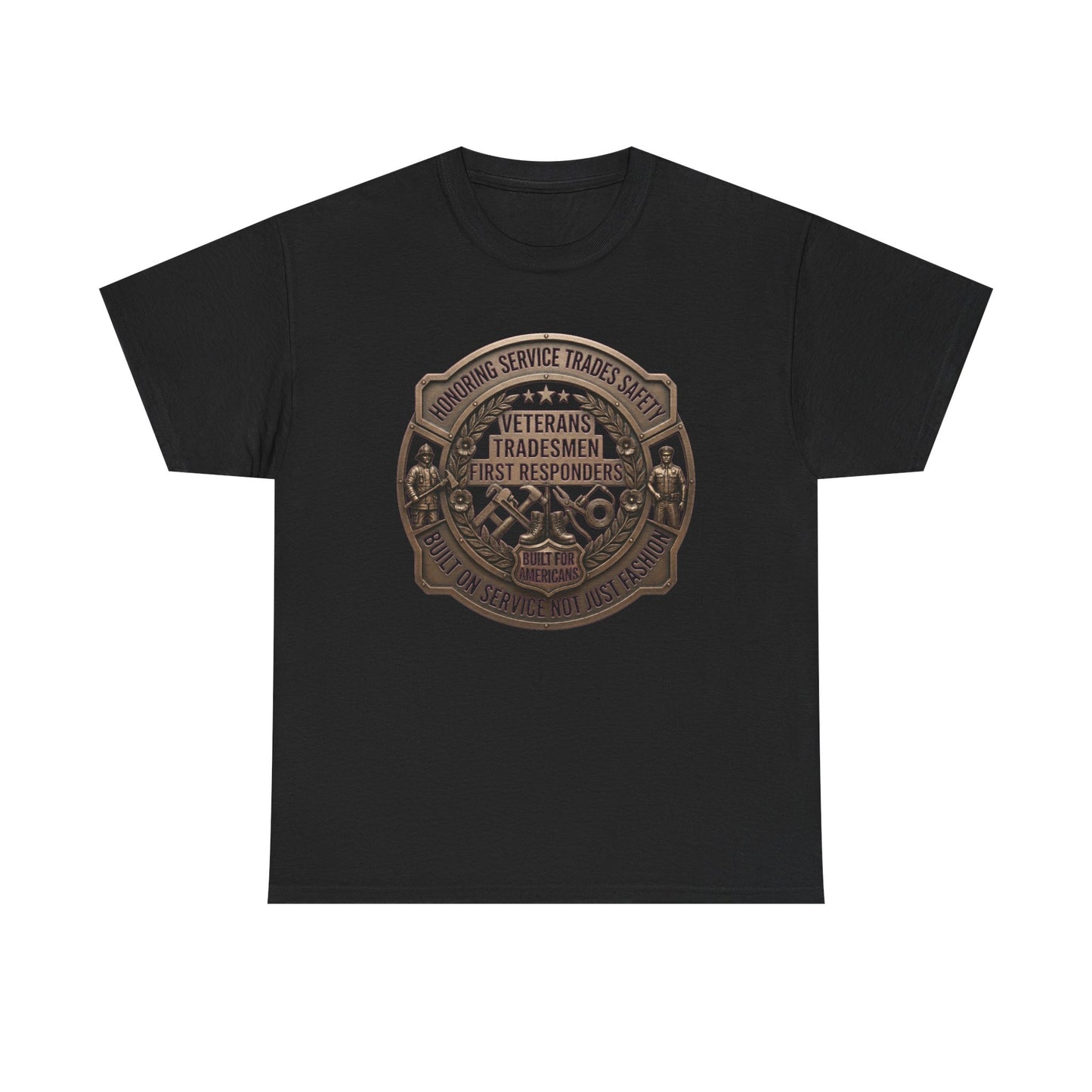 Tradesmen & First Responders T‑Shirt — Veterans "Proud To Serve" Work Crew Tee
